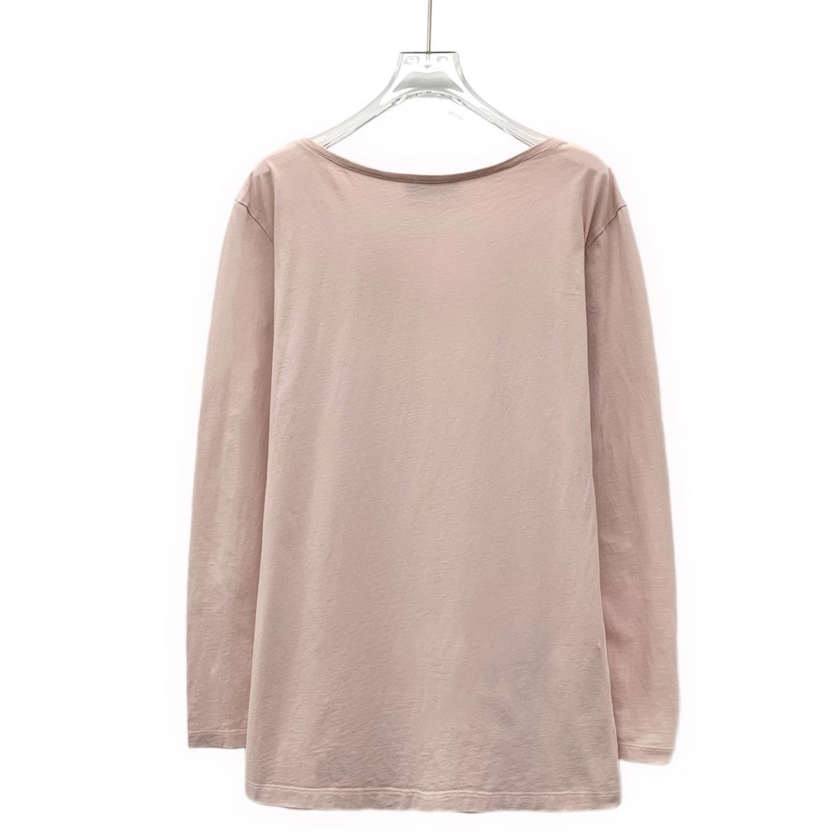 Miu Miu Miu Miu Pink Logo Embroidered Long Sleeve T-shirt K26WX Size XS / US 0-2 / IT 36-38 - 2 Thumbnail