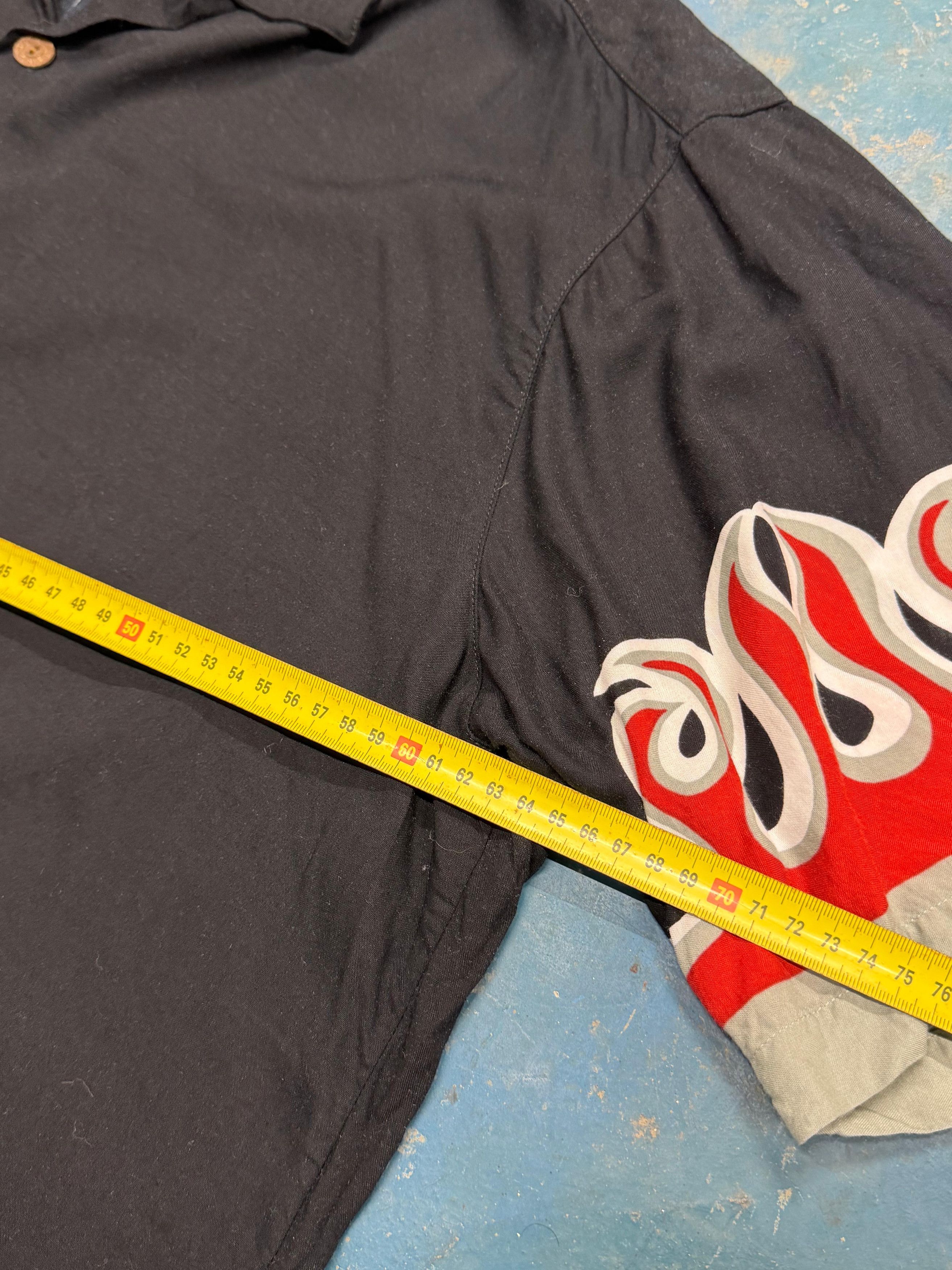 Mambo Vintage Mambo "Loud Shirt" - Flame Border Print - Size L Size US L / EU 52-54 / 3 - 7 Thumbnail
