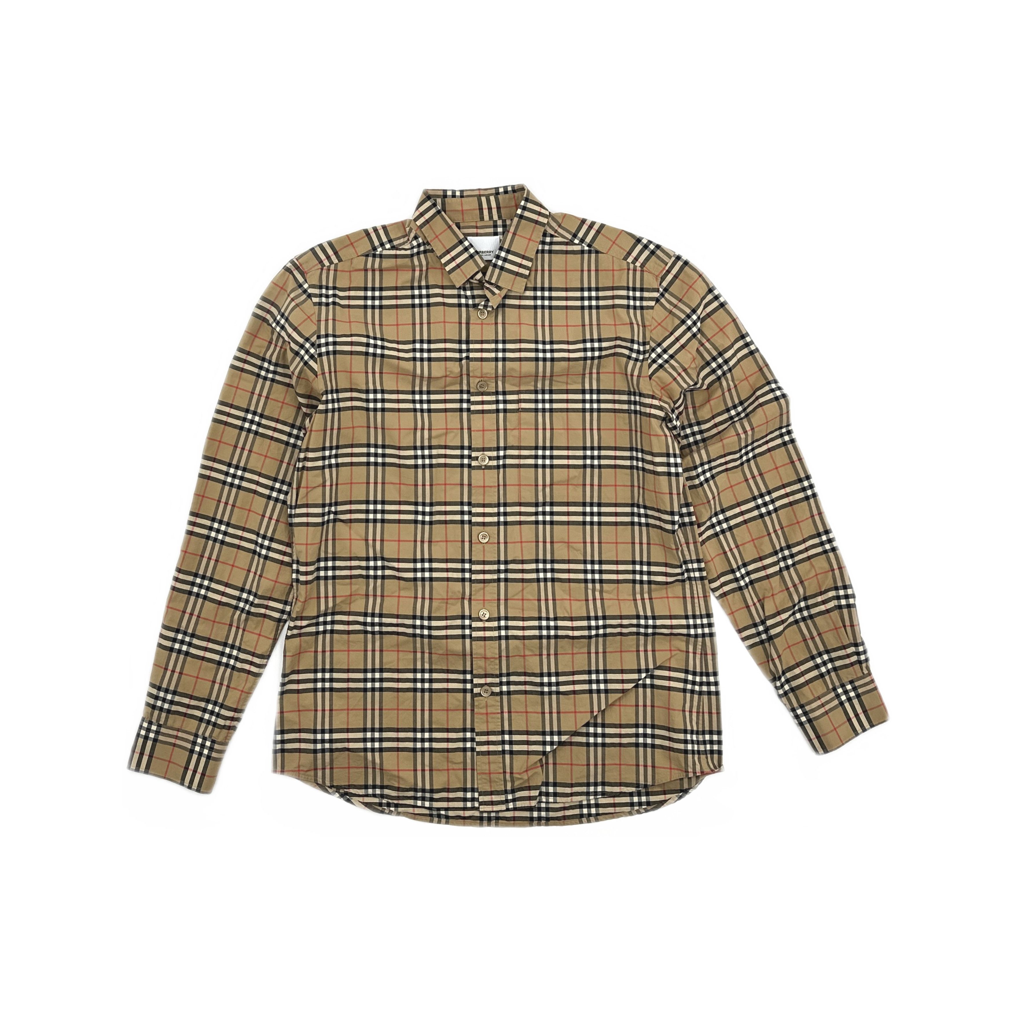 Burberry Burberry Check Long Sleeve Shirt Size M Size US M / EU 48-50 / 2 - 1 Thumbnail