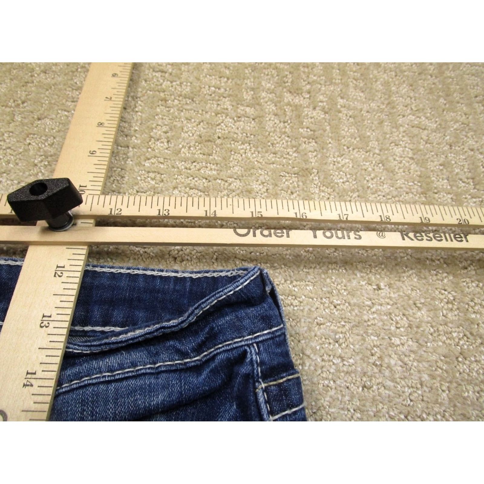 Denime BIG STAR Jeans Women 29 Blue Low Rise Bootcut Western Remy Denim Dark Wash Pants Size 29" - 5 Thumbnail