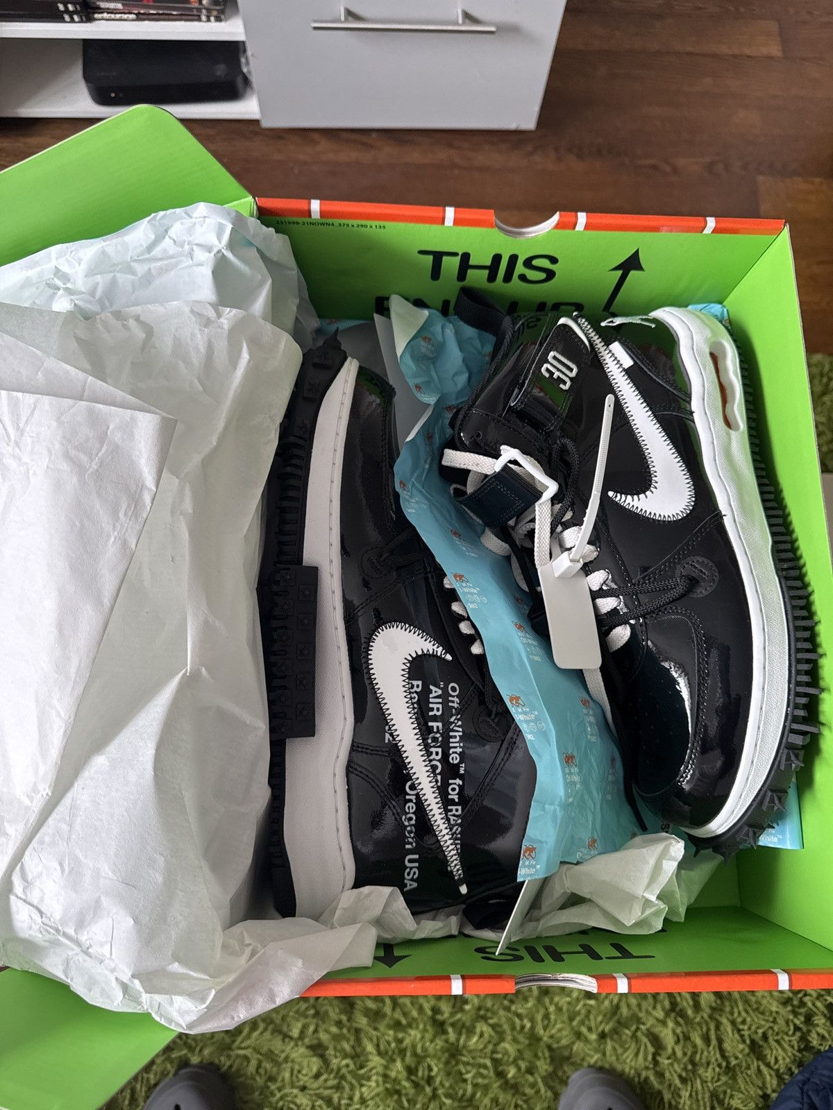Nike × Off-White Nike X Off-White Air Force 1 Mid SP LTHR "SHEED" Size US 11.5 / EU 44-45 - 3 Thumbnail