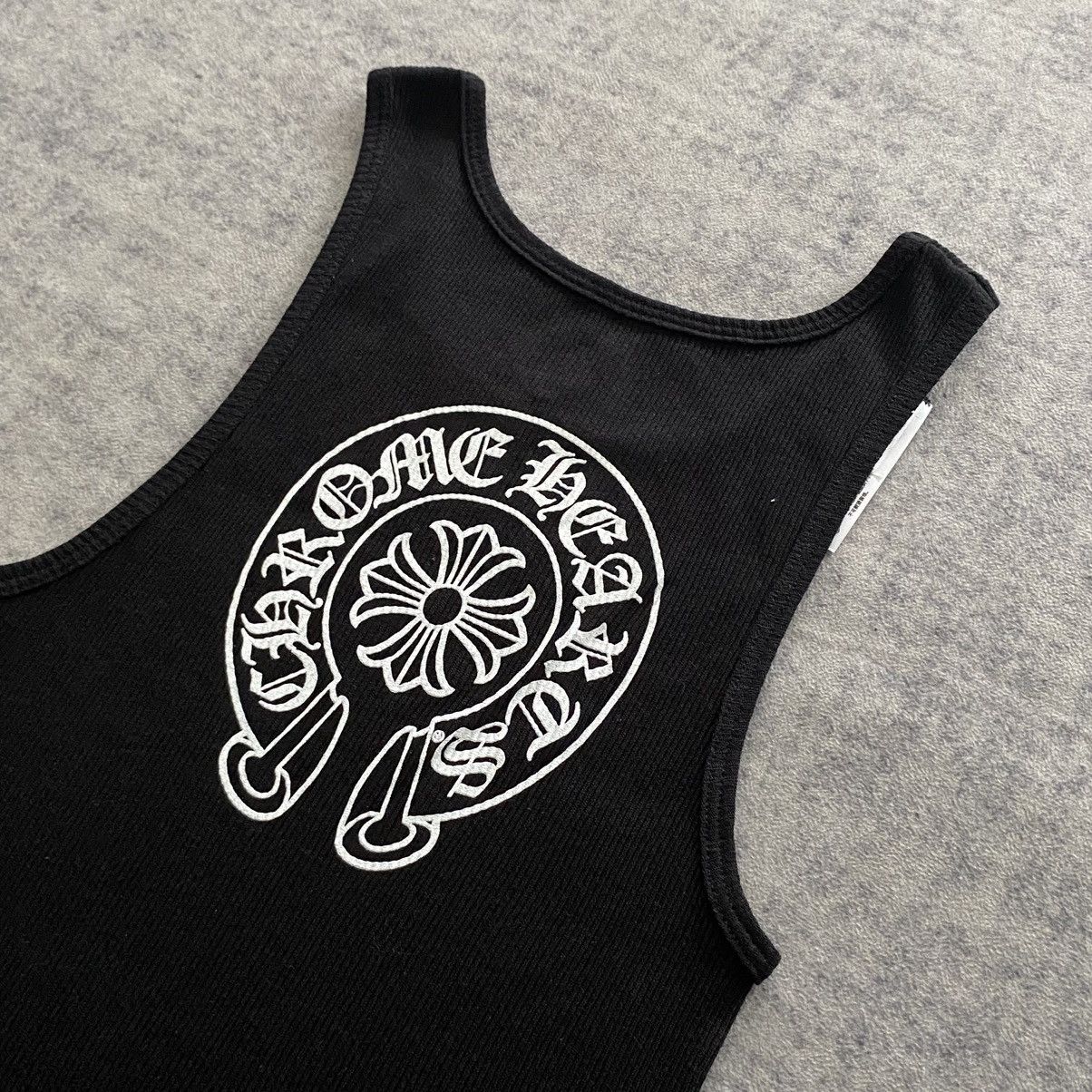 CHROME HEARTS Horseshoe Tank Top BLACK