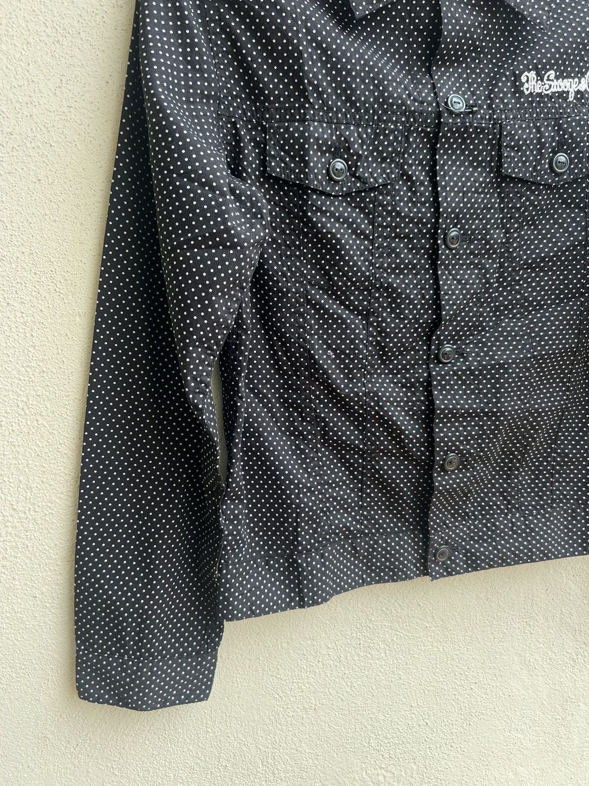 Vintage STOOGE & CO Japan Embroidery Polka Dots Light Trucker Jacket Size US S / EU 44-46 / 1 - 11 Thumbnail
