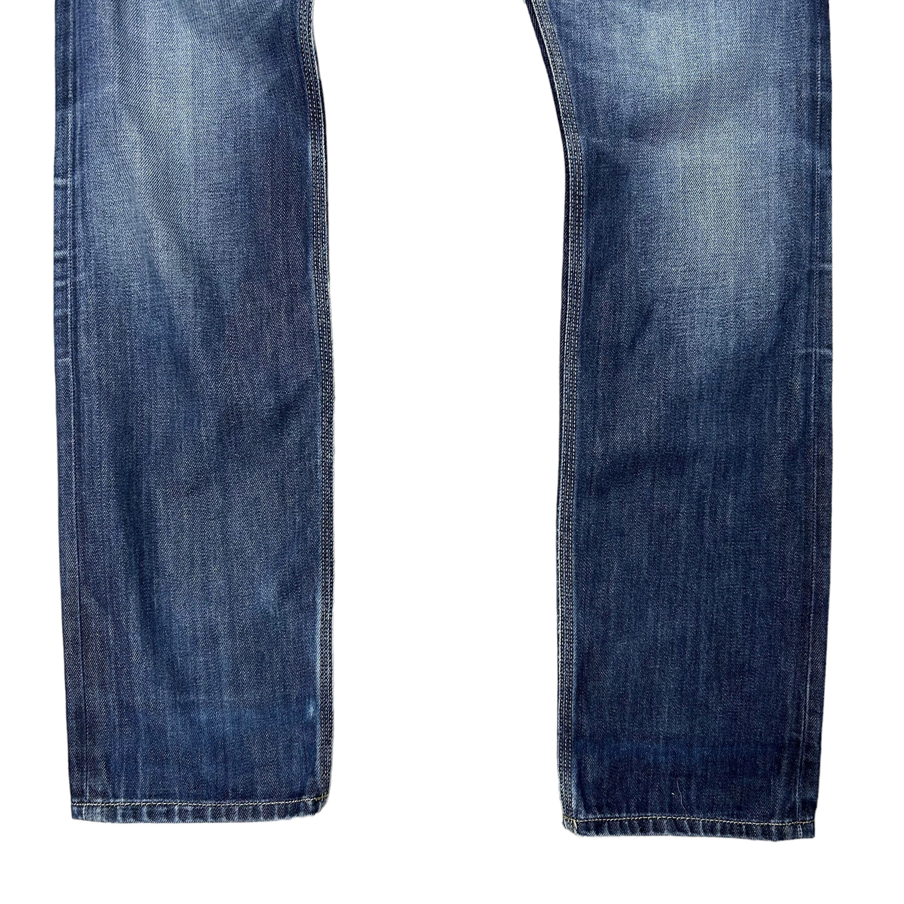 Diesel Diesel Krooley Men's Slim Straight Blue Denim Jeans W29L32 Size US 29 - 6 Thumbnail