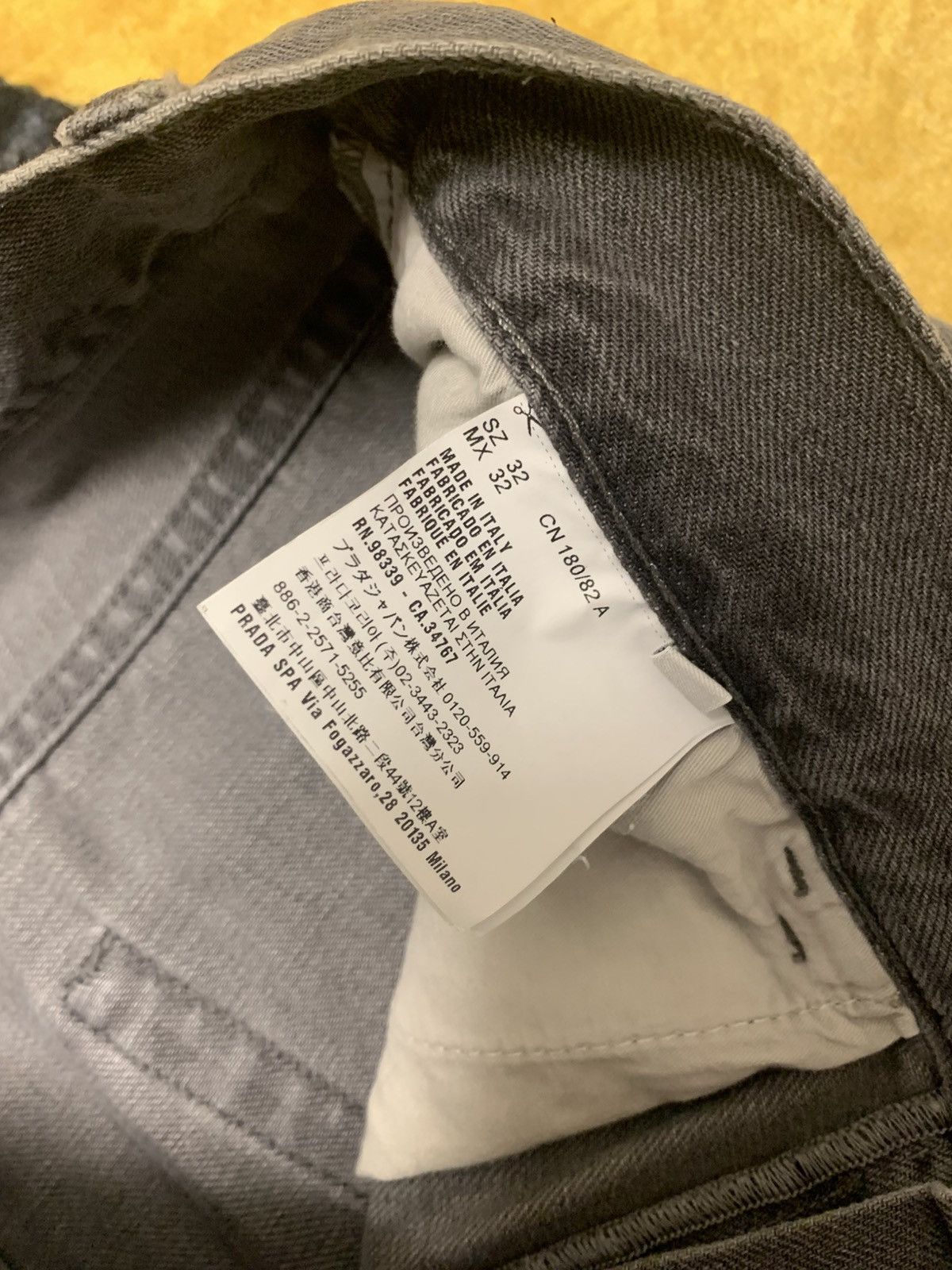 Prada Prada Jeans Grey Size 30 - 6 Thumbnail