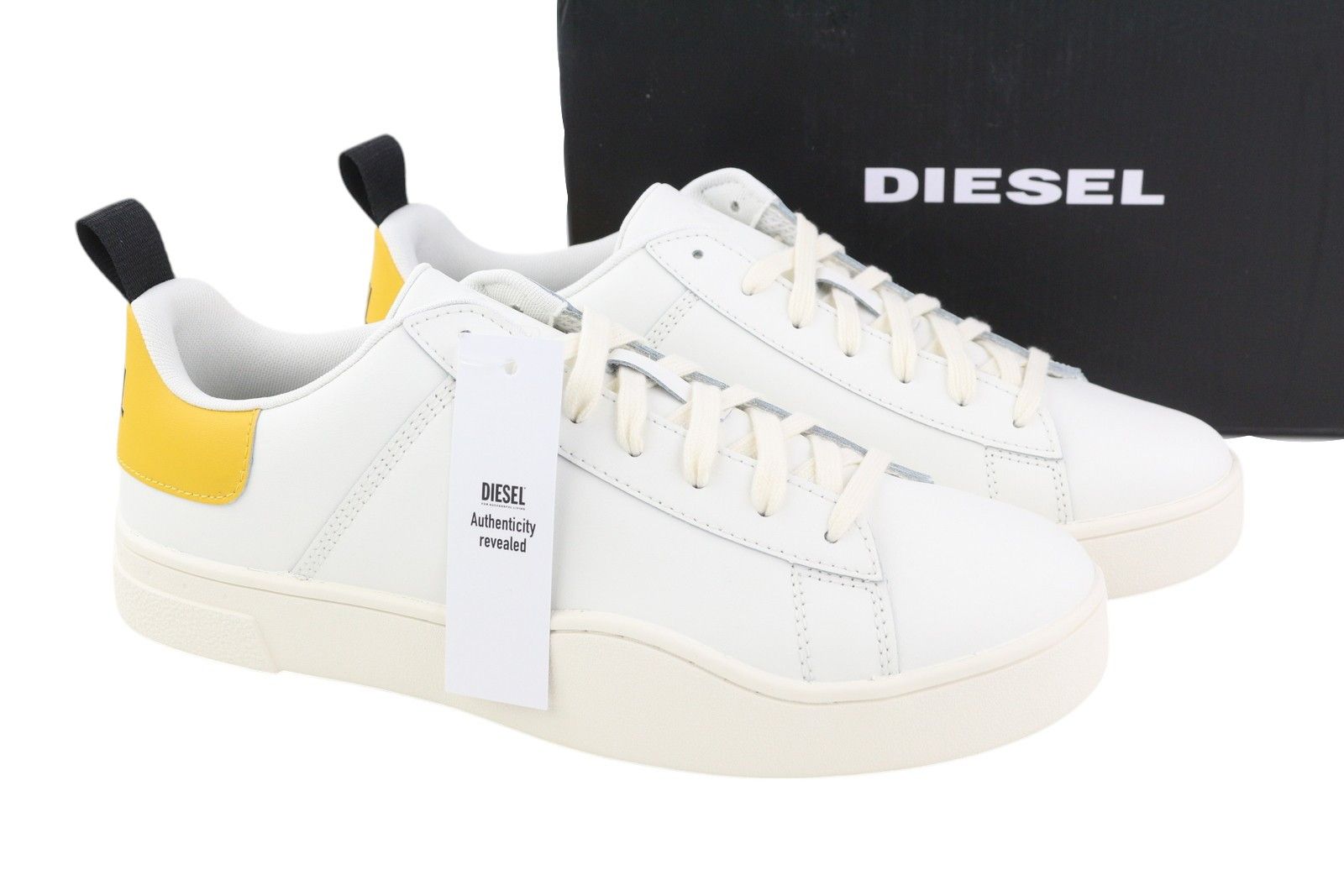 Diesel S-Clever Low Lace Eu44 Leather White 41576 Shoes, Men's (Size 11)