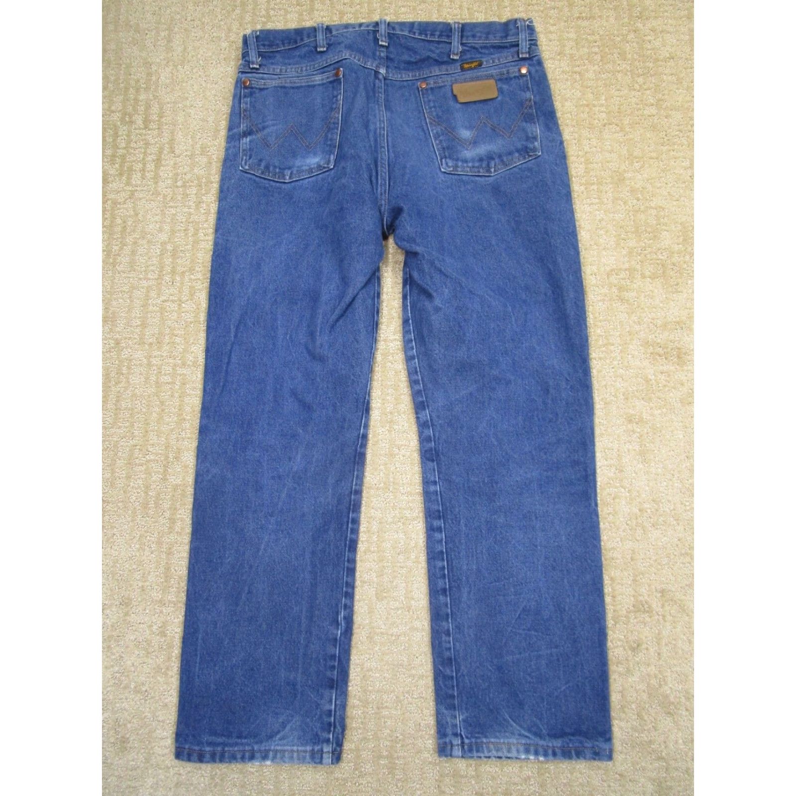 Wrangler Wrangler Jeans Men 38x30 Dark Wash Original Fit Cowboy Cut Jeans Casual 5-Pocket Denim Wrangler 13MWZ Mens Boots Size US 38 / EU 54 - 3 Thumbnail