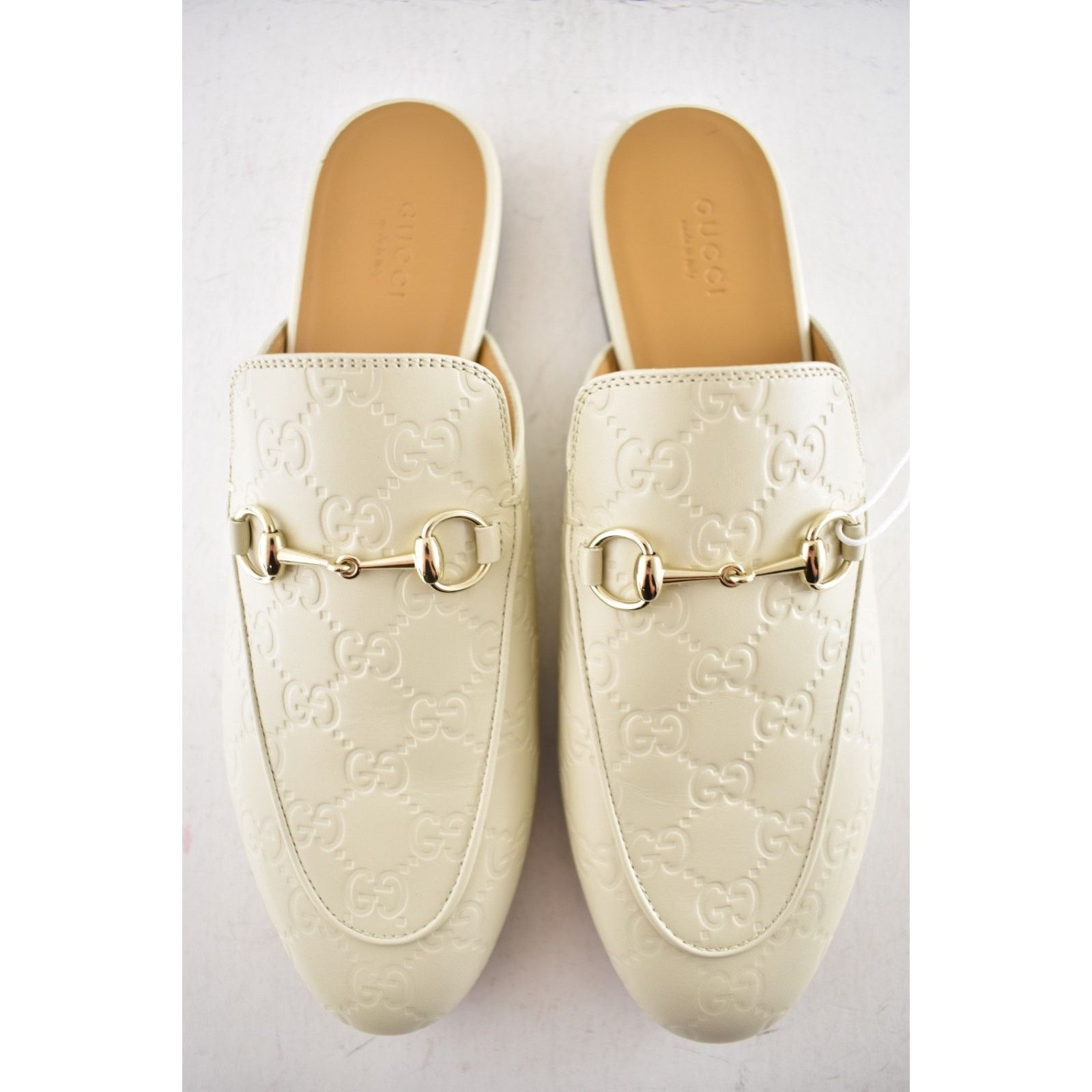 Gucci Gucci Princetown New Ivory GG Monogram Slide Loafer 36.5 Size US 6.5 / IT 36.5 - 13 Thumbnail