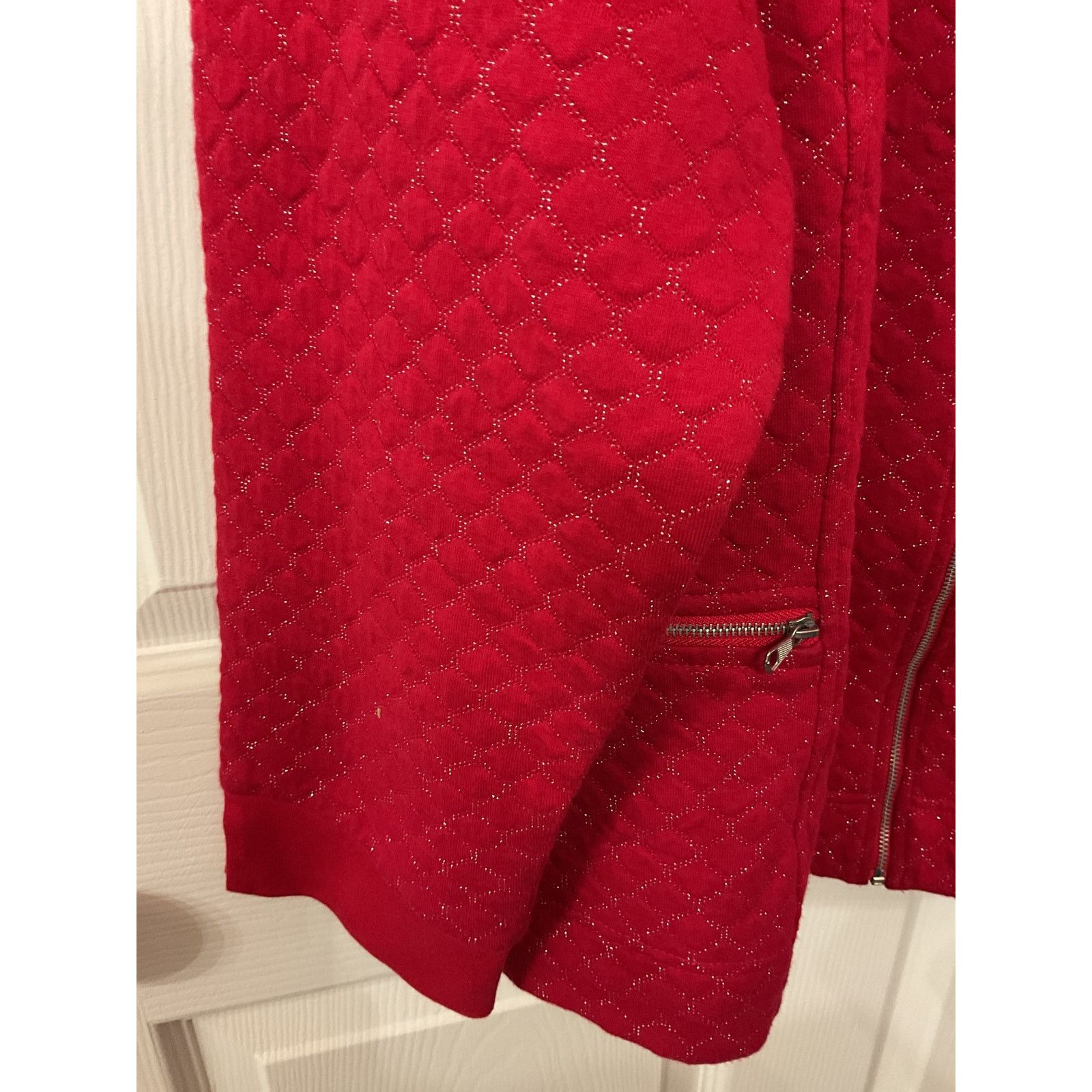 Coldwater Creek Coldwater Creek Textured Boucle Metallic Knit Zip Jacket,1x Size XL / US 12-14 / IT 48-50 - 5 Thumbnail