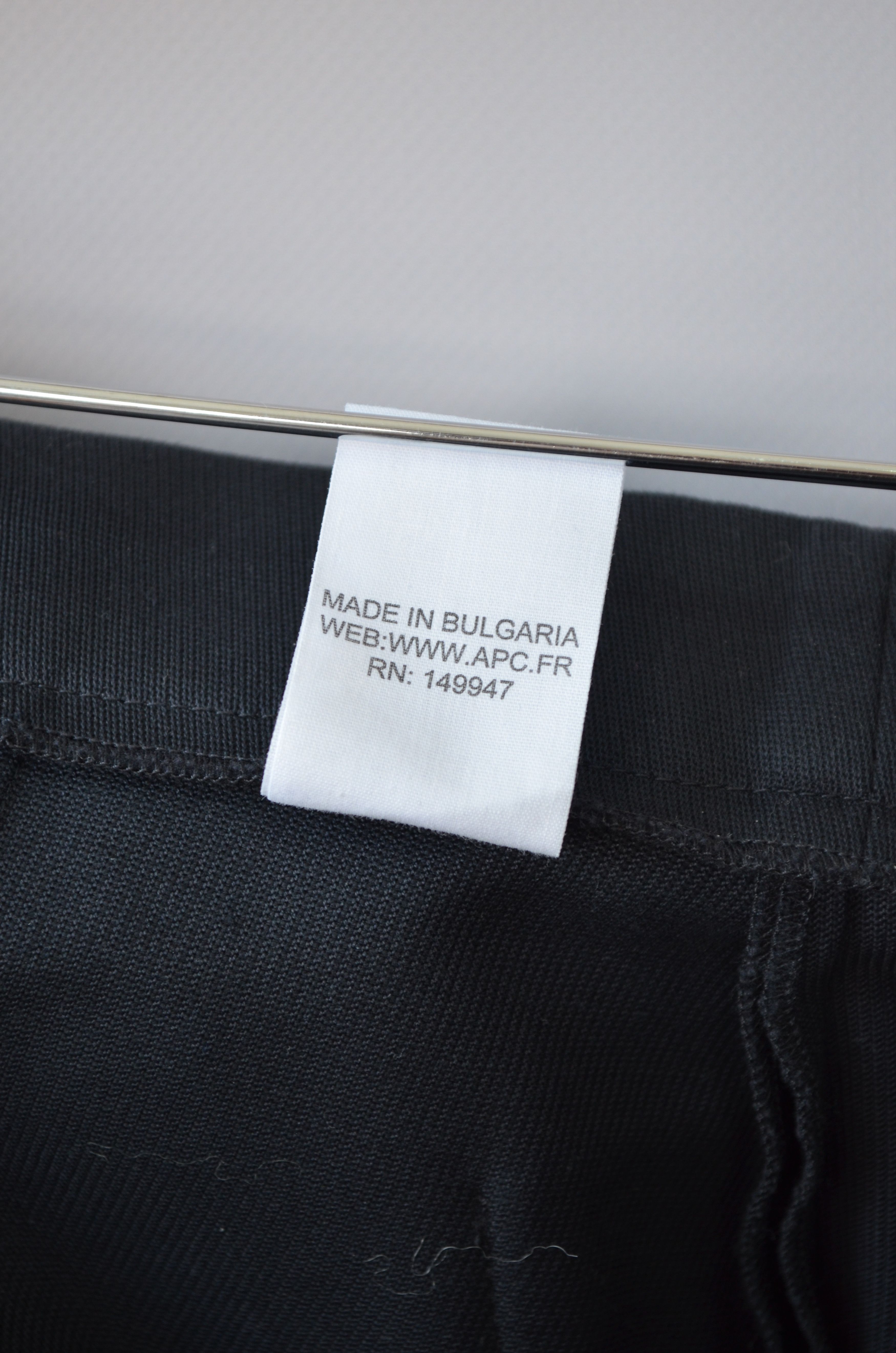 A.P.C. Rue Madame Paris Navy Midi Skirt Size FR38 Designer