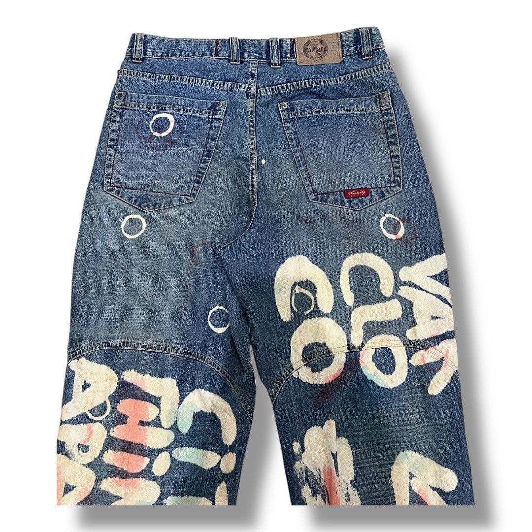 Designer × Japanese Brand VARCITY DISTRESSED JEANS DENIM Size US 34 / EU 50 - 7 Thumbnail