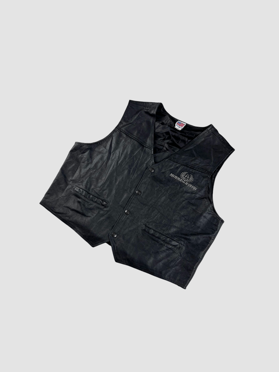 Band Tees × Vintage Vintage Leather Vest House of Kolor Made in USA Size US XL / EU 56 / 4 - 5 Thumbnail