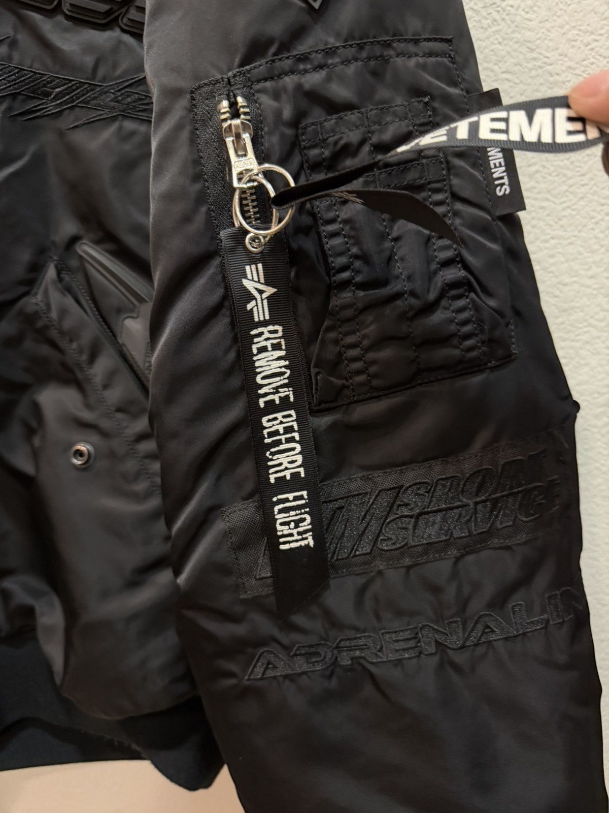Vetements VTM Blackout Racing Bomber Jacket S Size US XL / EU 56 / 4 - 5 Thumbnail