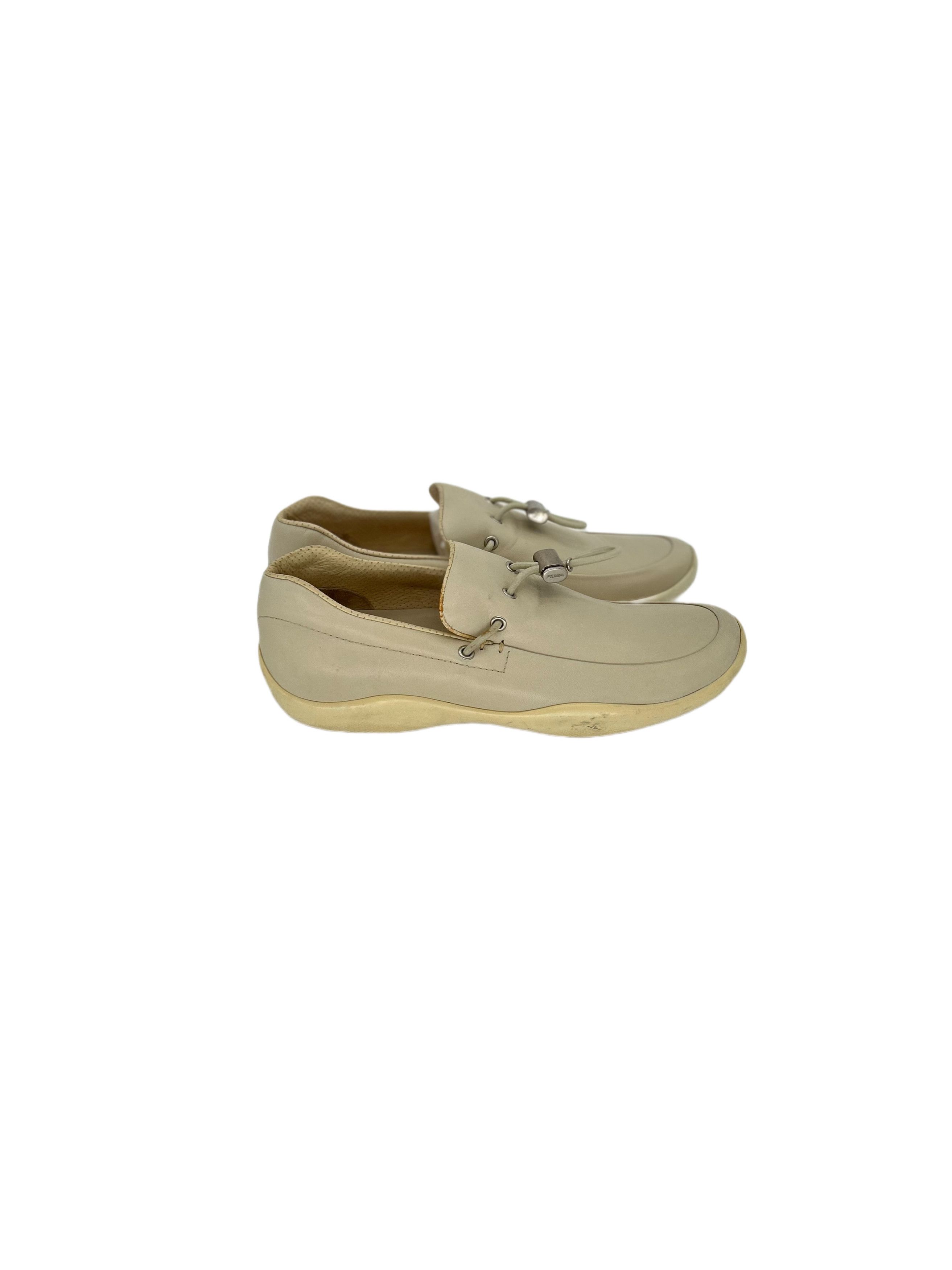 Prada Prada Linea Rossa White Classic Loafers With Toggle Size US 7 / EU 40 - 2 Thumbnail