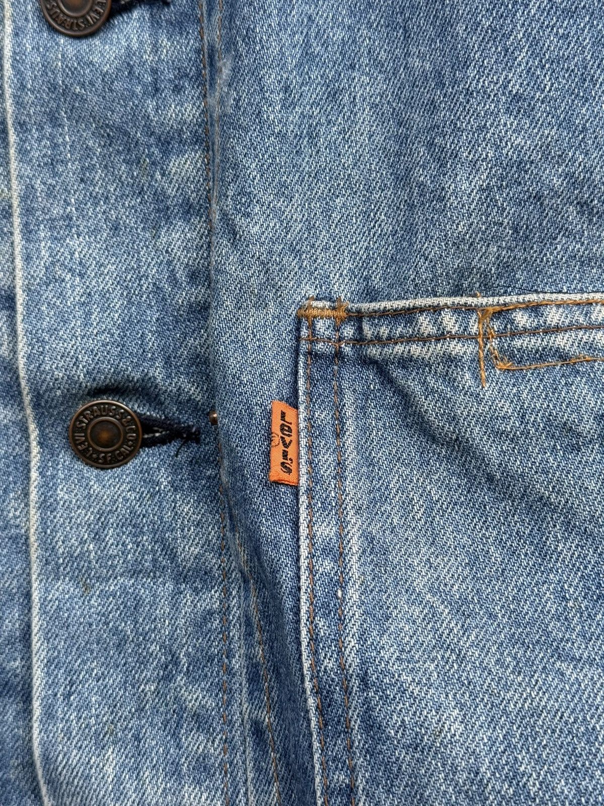 Levi's 1980’s Levi’s 70626-0217 Orange Tab Type 2 Trucker Jacket Size US L / EU 52-54 / 3 - 7 Thumbnail