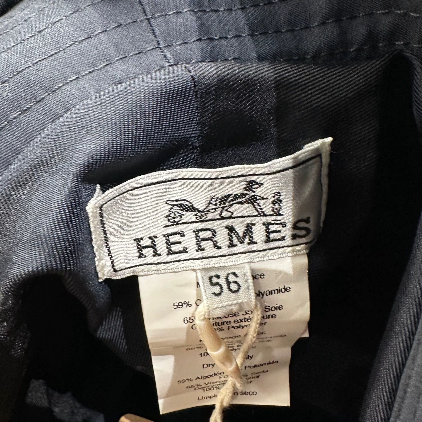 Hermes Hermes mar479 cashew flower logo buckle fisherman 56 Size ONE SIZE - 5 Thumbnail