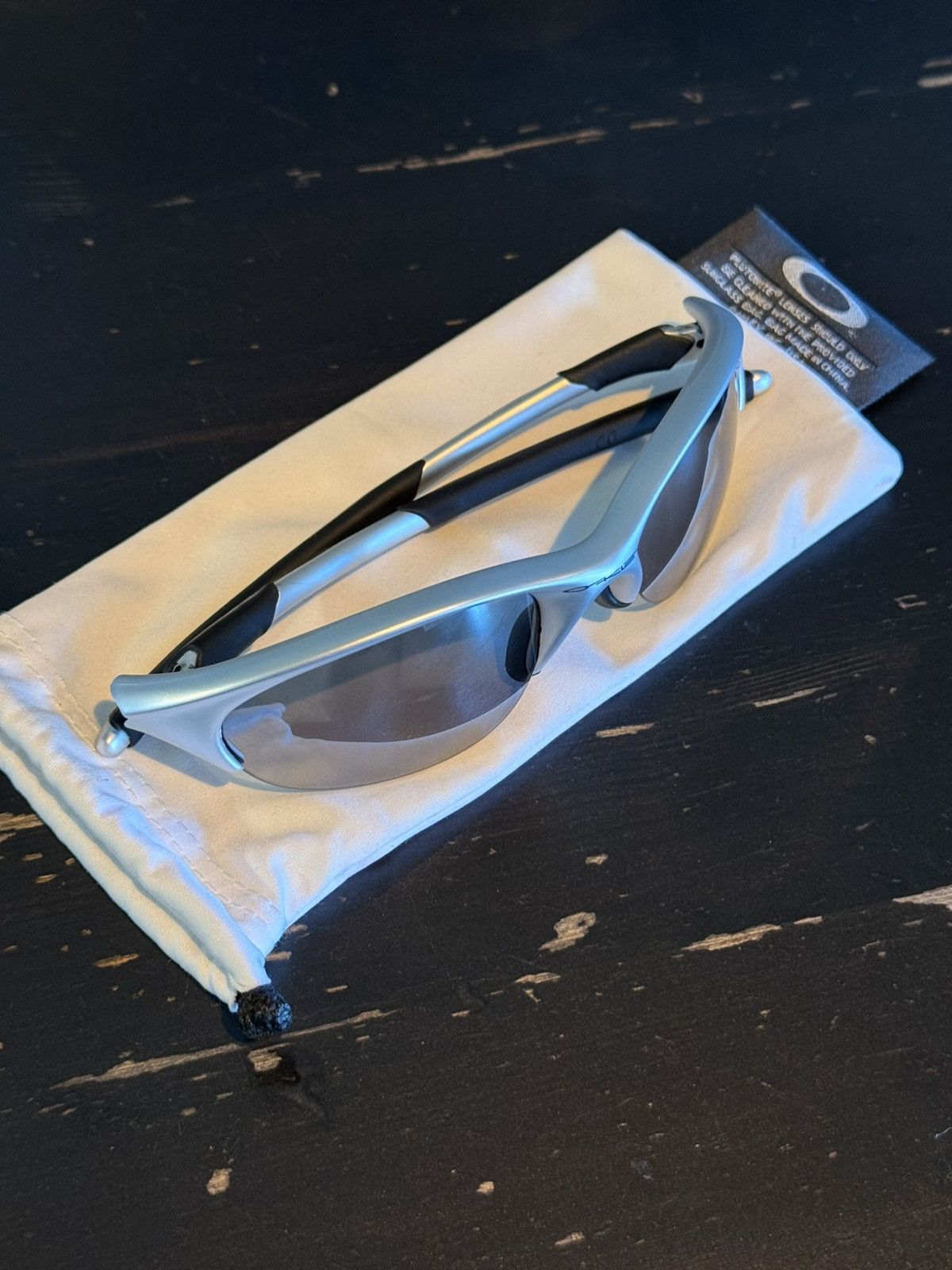 Oakley OAKLEY HALF JACKET SILVER SUNGLASSES Size ONE SIZE - 7 Thumbnail