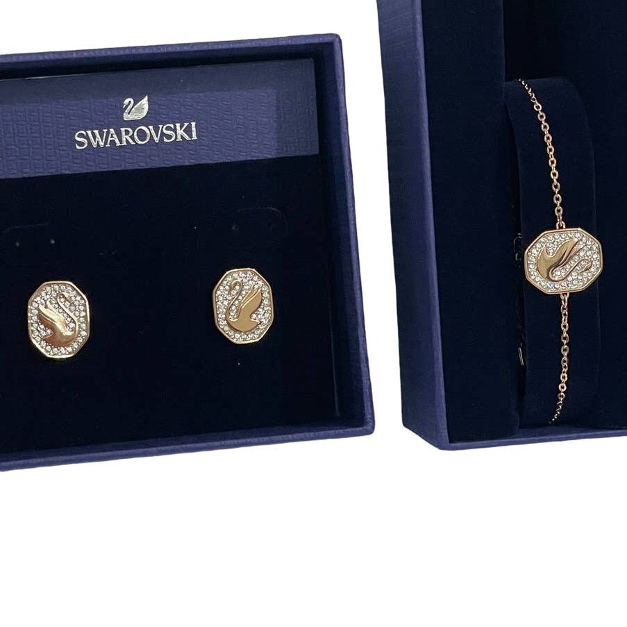 Swarovski Swarovski swan jewelry set bundle earrings and bracelet New Size ONE SIZE - 3 Thumbnail