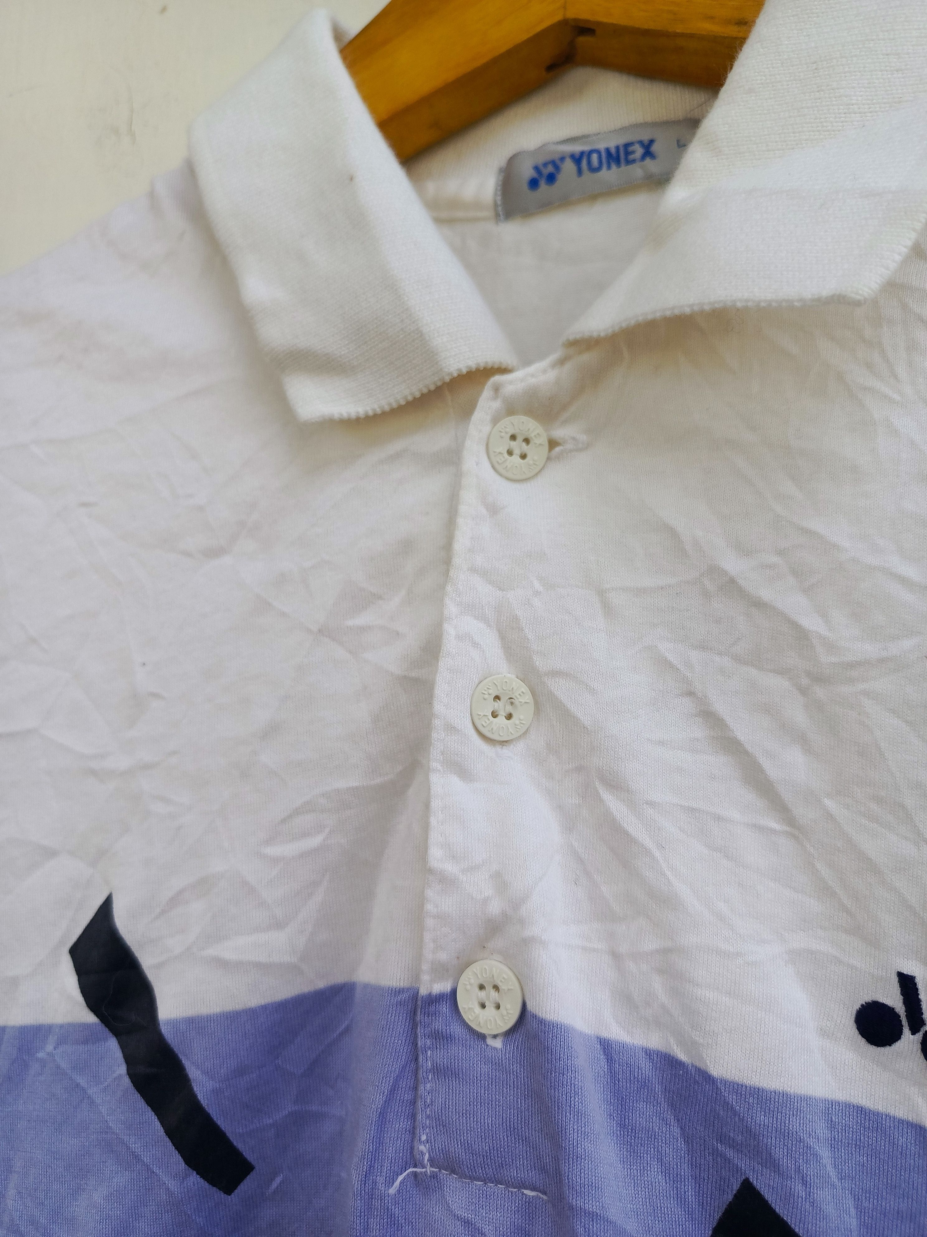 Japanese Brand Yonex Vintage Style Tennis Polo White Casual Size US L / EU 52-54 / 3 - 3 Thumbnail