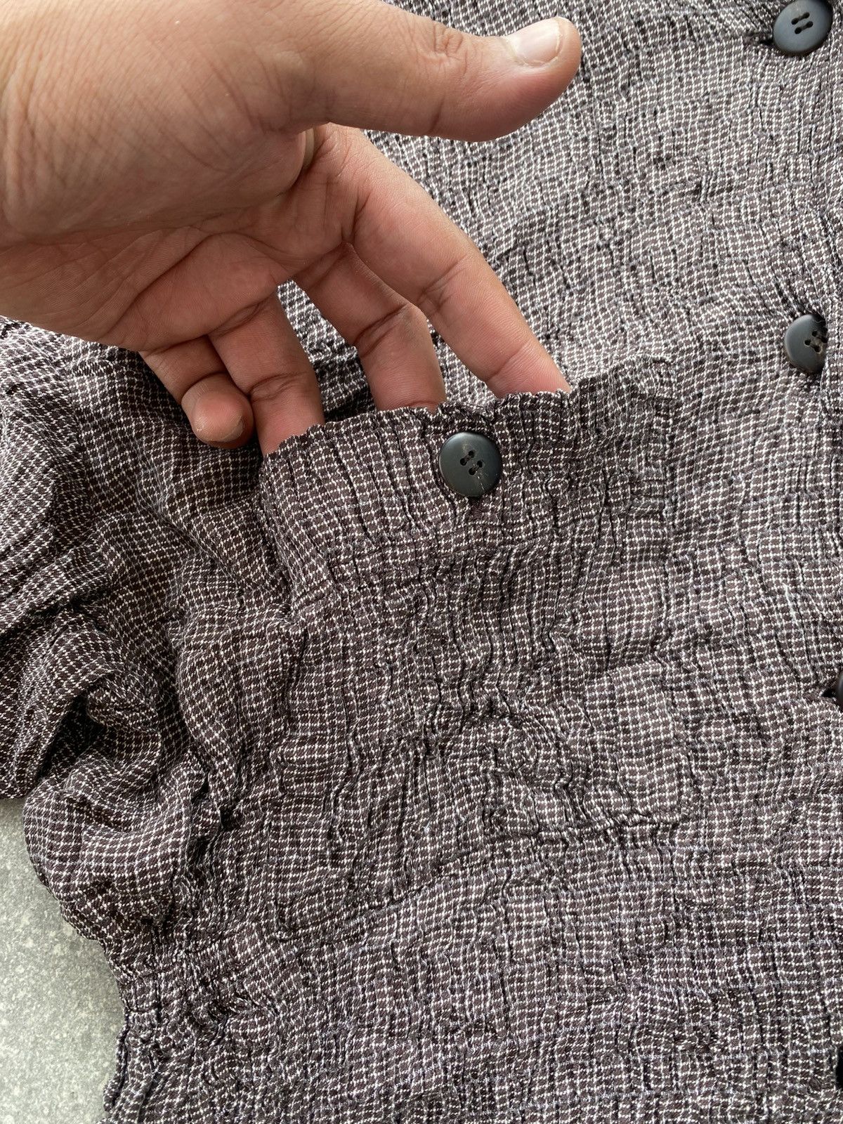 Issey Miyake Issey Miyake Permante Vintage 80's Silk Flannel Shirt Size M / US 6-8 / IT 42-44 - 7 Thumbnail