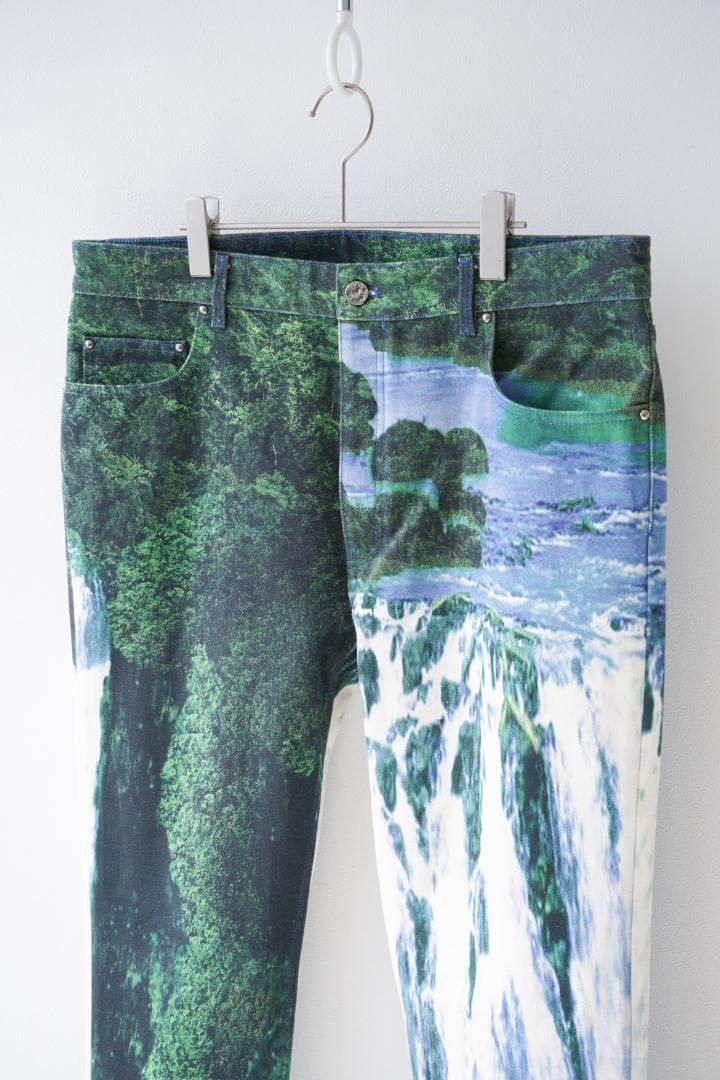 Louis Vuitton LOUIS VUITTON 22SS Virgil "Amen Break" Landscape Denim Pants Size US 38 / EU 54 - 4 Thumbnail