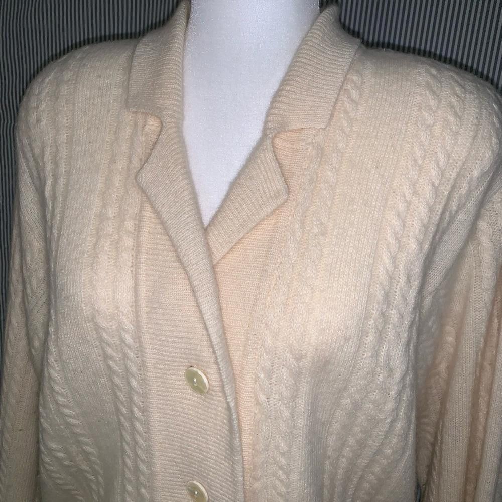 Designer VINTAGE Jeanne Pierre Lambswool/Angora Sweater, M Size M / US 6-8 / IT 42-44 - 4 Thumbnail