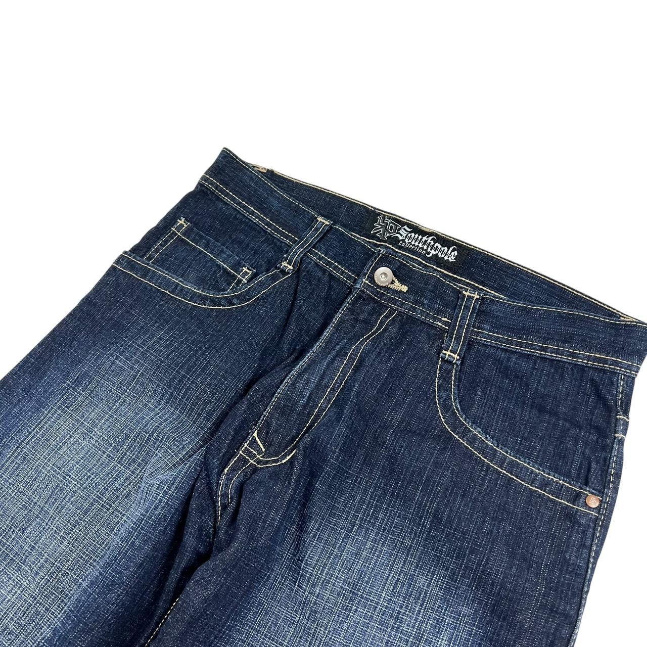 Southpole Vintage Navy Southpole Embroidered Jeans - Waist: 34” Size US 34 / EU 50 - 5 Thumbnail