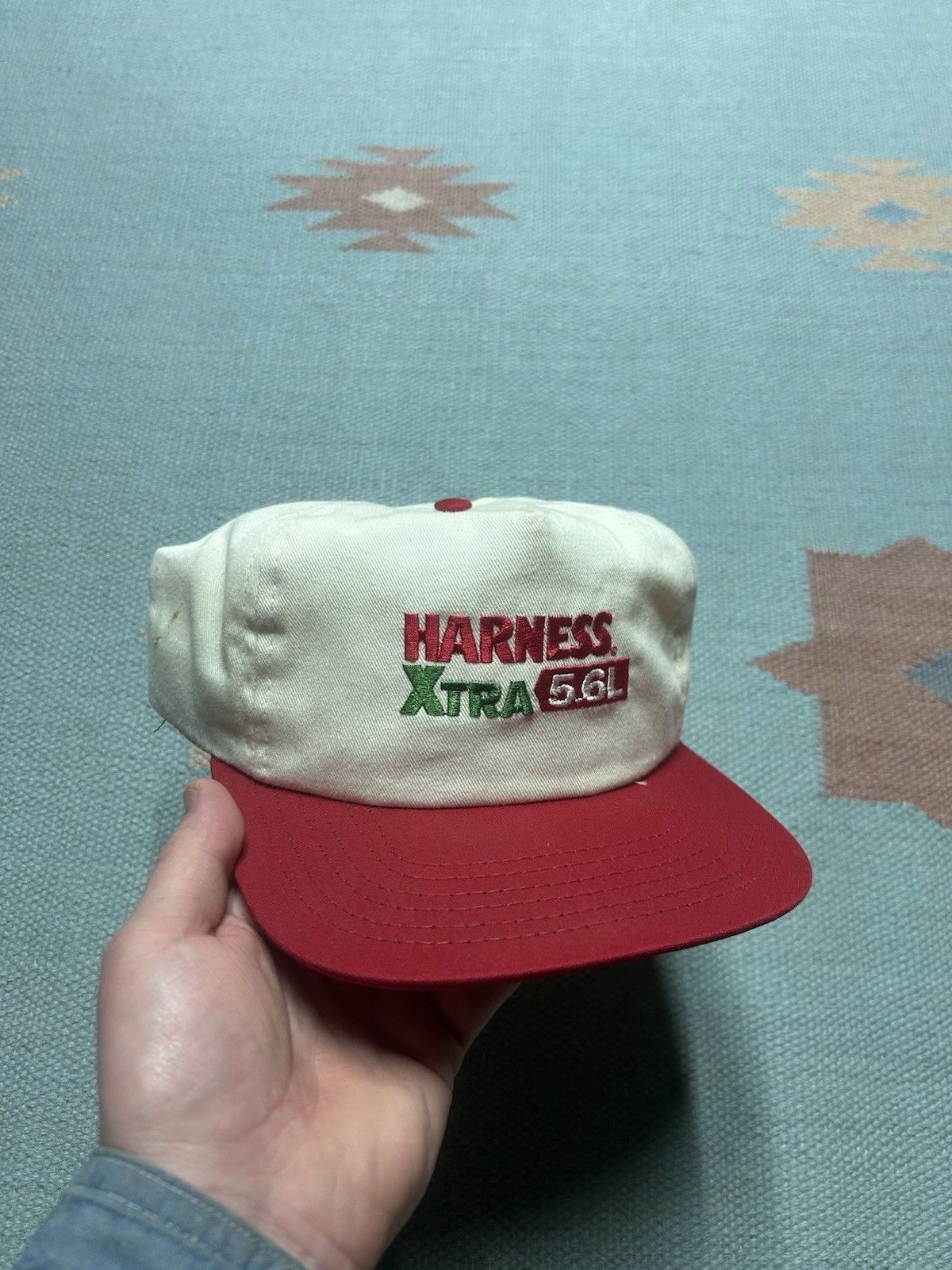 Vintage Vtg SnapBac hat Harness Xtra 5.6L herbicide farm made in USA Size ONE SIZE - 1 Thumbnail
