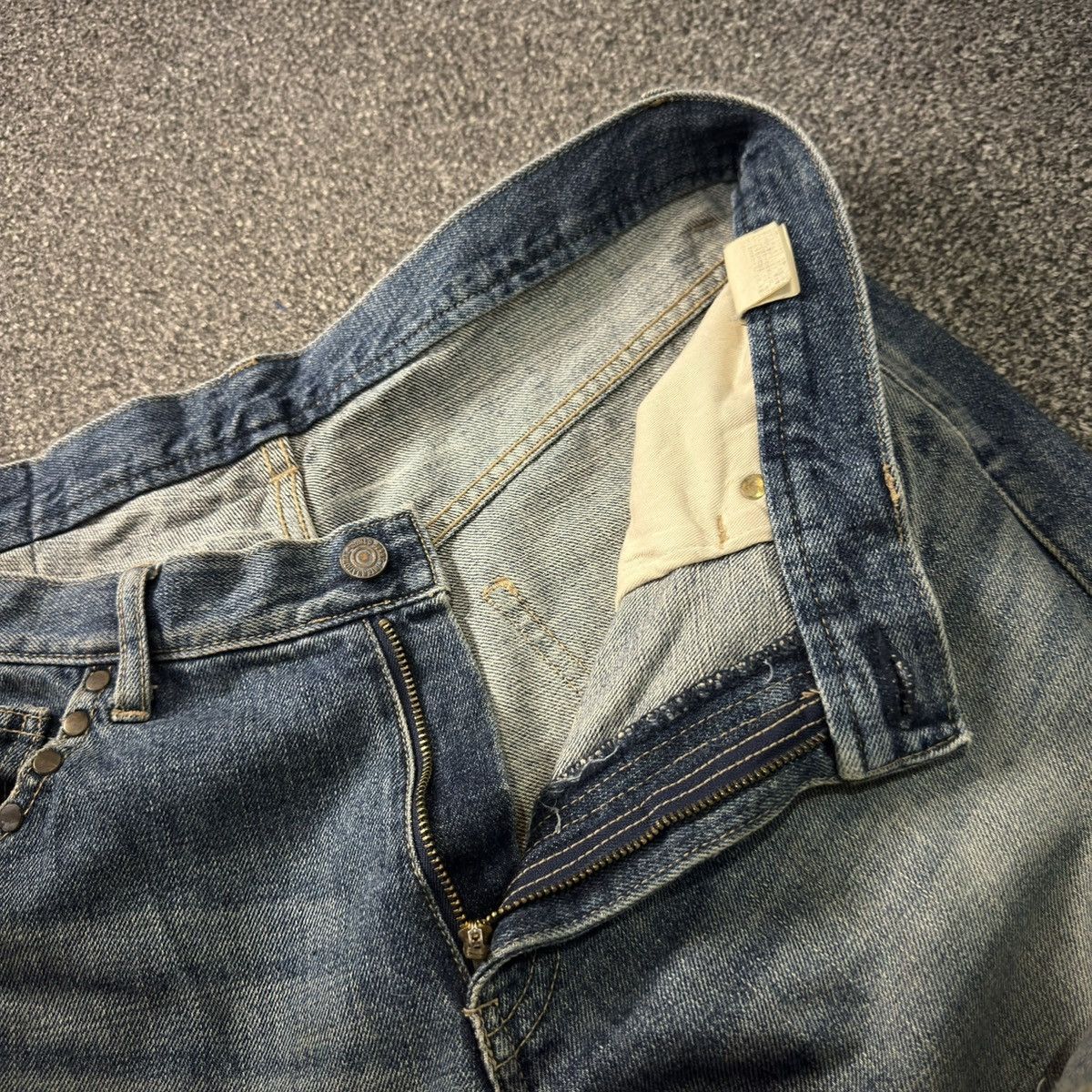 Japanese Brand Vintage 90s Japanese Studded Men Bigi Tokyo Distressed Denim Size US 35 - 16 Thumbnail