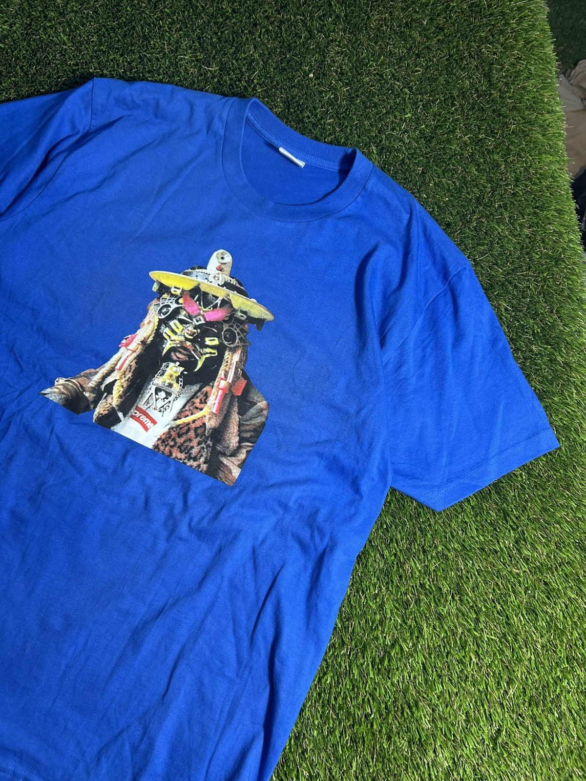 Supreme Supreme SS20 Rammellzee Blue Tee Size US L / EU 52-54 / 3 - 1 Thumbnail