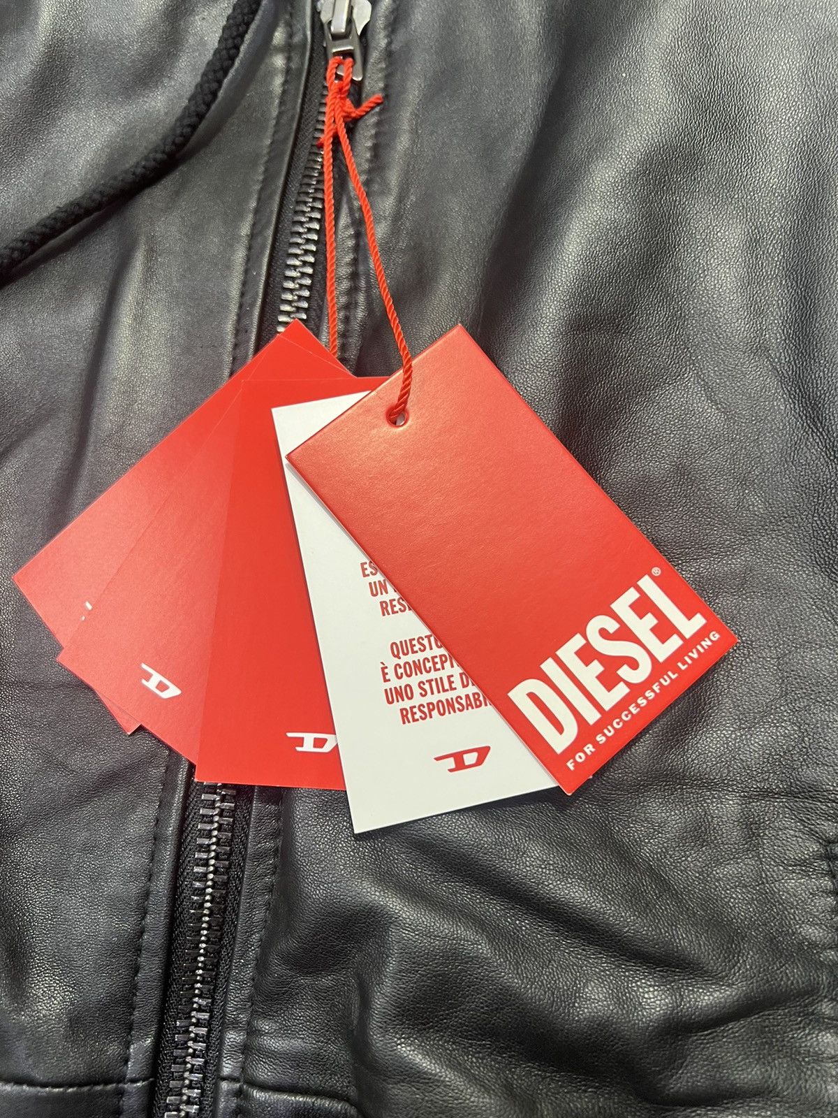 Diesel Diesel L-OCHS leather jacket Size US M / EU 48-50 / 2 - 10 Thumbnail