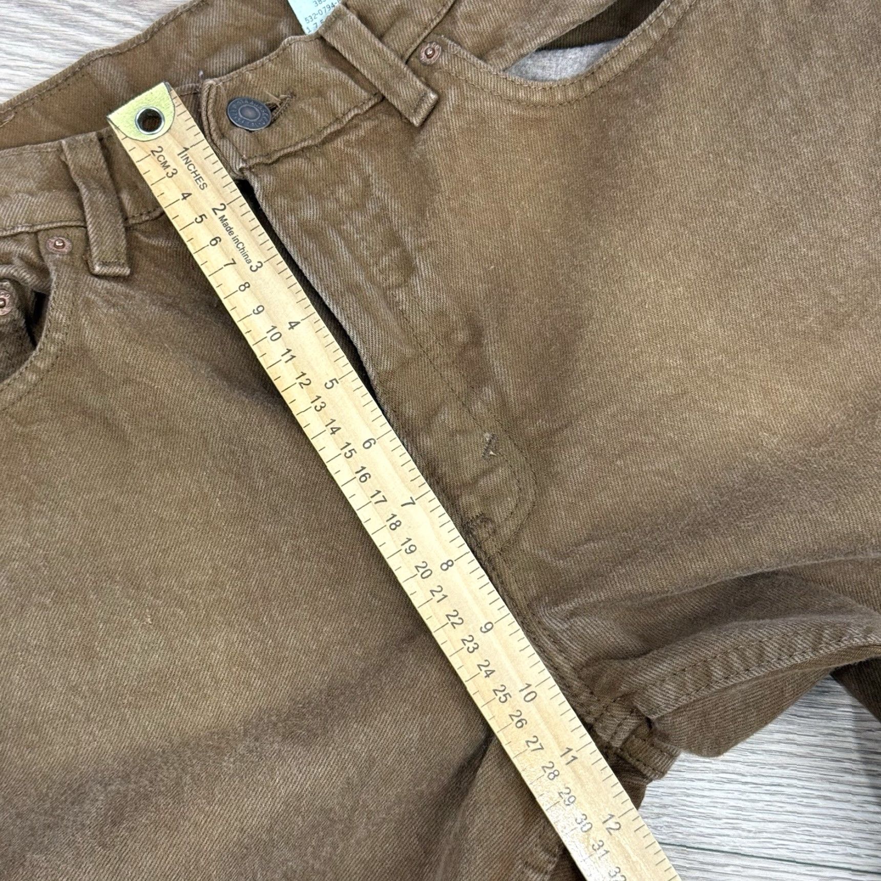 Levi's VINTAGE Levi’s 550 Relaxed Fit Tapered Jeans Brown Womens 9 Med Made In USA Size 30" / US 8 / IT 44 - 6 Thumbnail