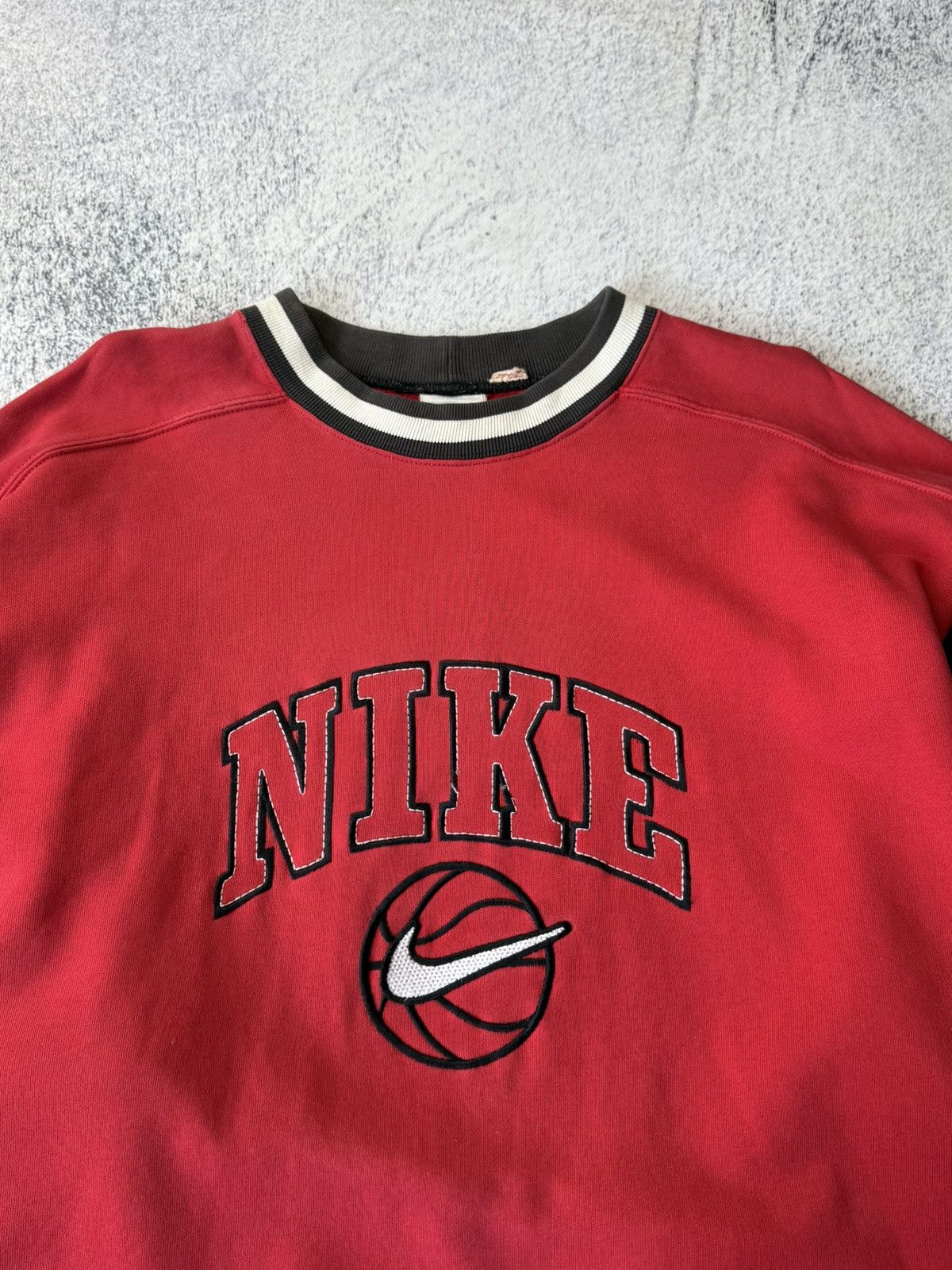Nike Vintage Nike Sweatshirt Big Logo Swoohs Distressed Rare Size US M / EU 48-50 / 2 - 16 Thumbnail