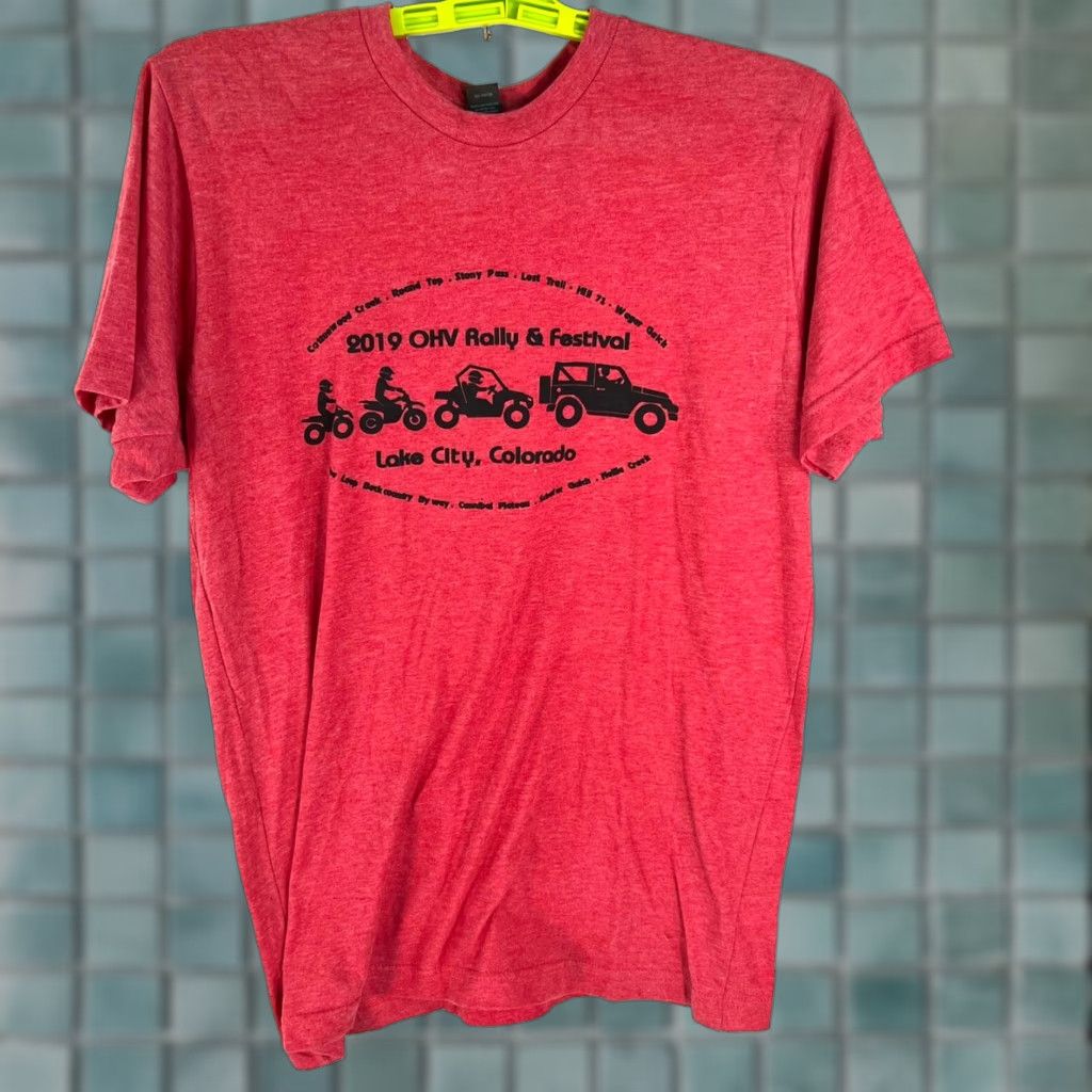 CO VINTAGE Unbranded T-Shirt OHV 2019 Off Road Rally & Festival Lake City CO Mens Graphic Red M Size US M / EU 48-50 / 2 - 1 Thumbnail