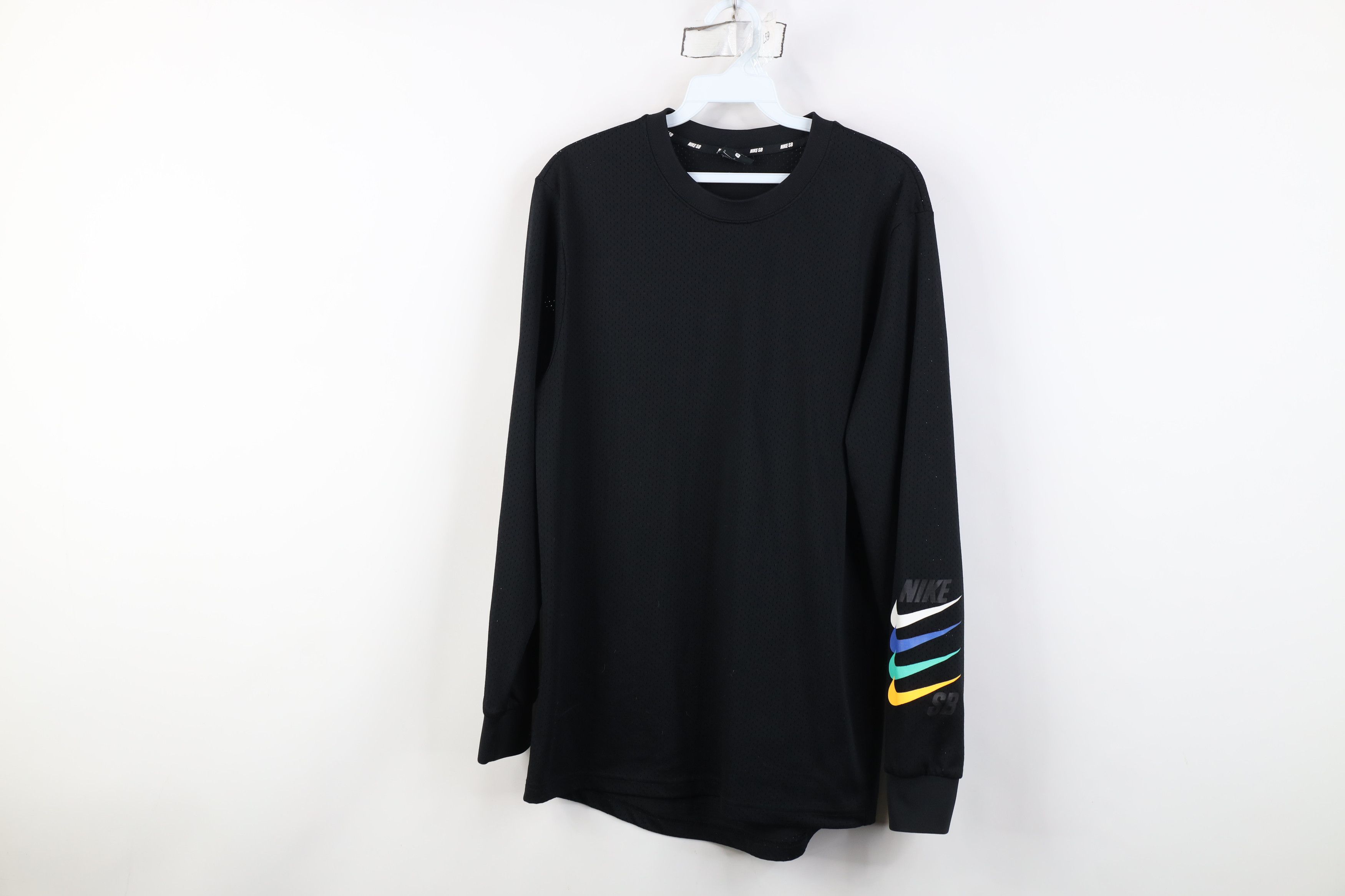 Nike Nike SB Rainbow Swoosh Mesh Jersey Long Sleeve T-Shirt Size US S / EU 44-46 / 1 - 1 Thumbnail