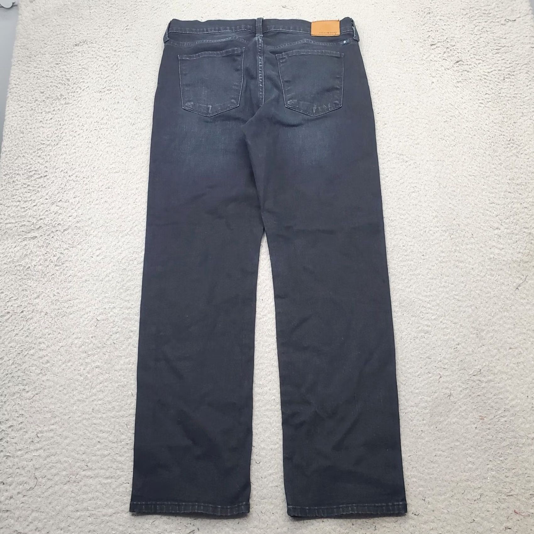 Lucky Brand Lucky Brand Brooke Crop Jeans Womens 6 Blue Denim Dark Wash Straight Leg - Size 6 - 27 Inseam - 30 Waist - 5-Pocket Denim Jeans Size 28" / US 6 / IT 42 - 2 Thumbnail