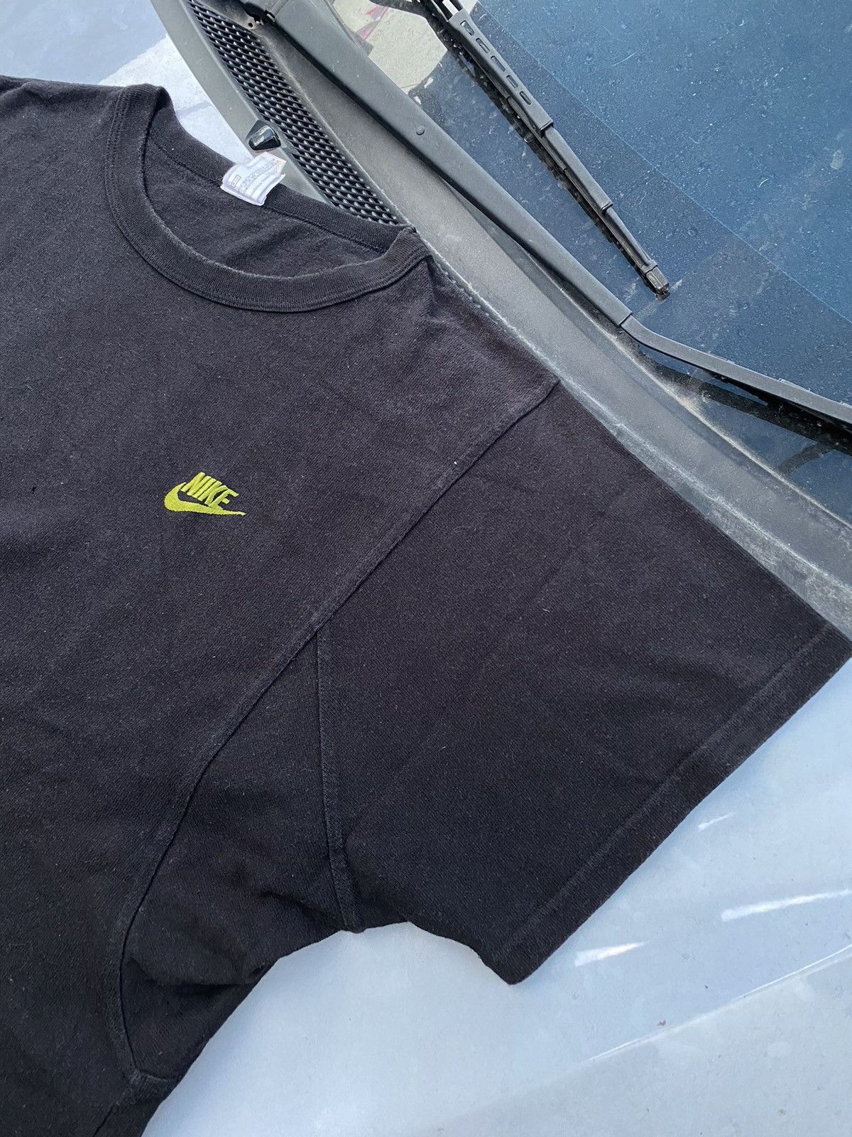 Nike Nike small swoosh vintage black tshirt boxy fit Size US L / EU 52-54 / 3 - 2 Thumbnail