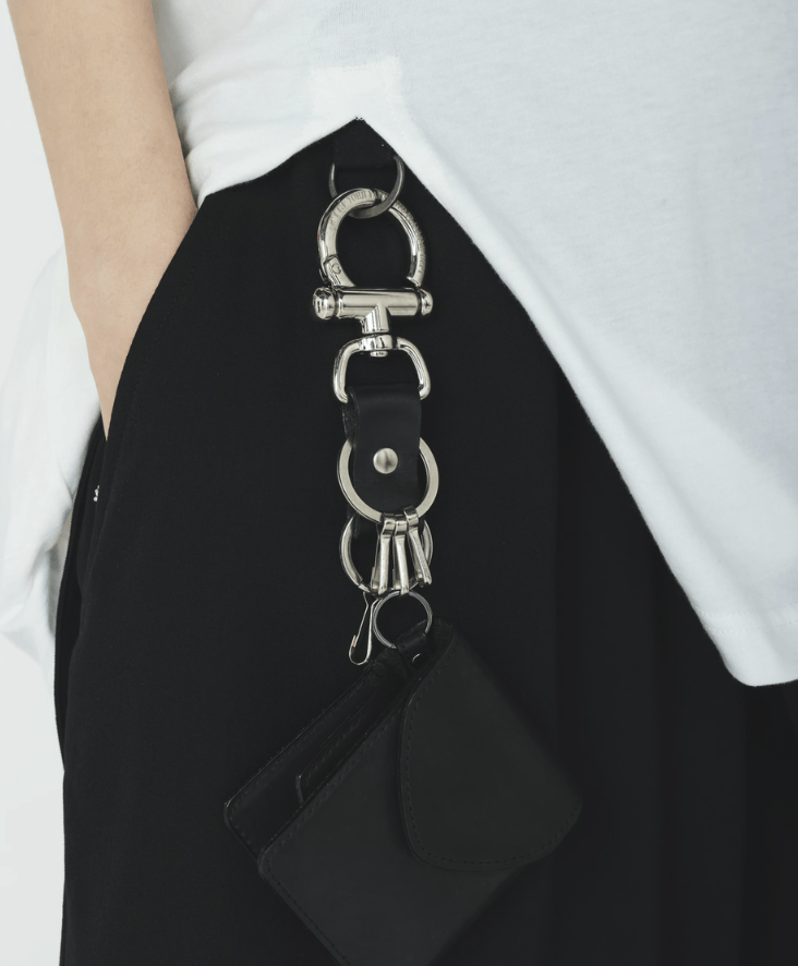Yohji Yamamoto Yohji Yamamoto BAR STYLE LEATHER STRAP KEY FLOCK Size ONE SIZE - 5 Thumbnail