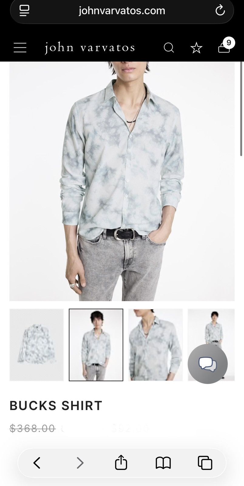 John Varvatos Bucks Shirt Large. Size US L / EU 52-54 / 3 - 7 Thumbnail