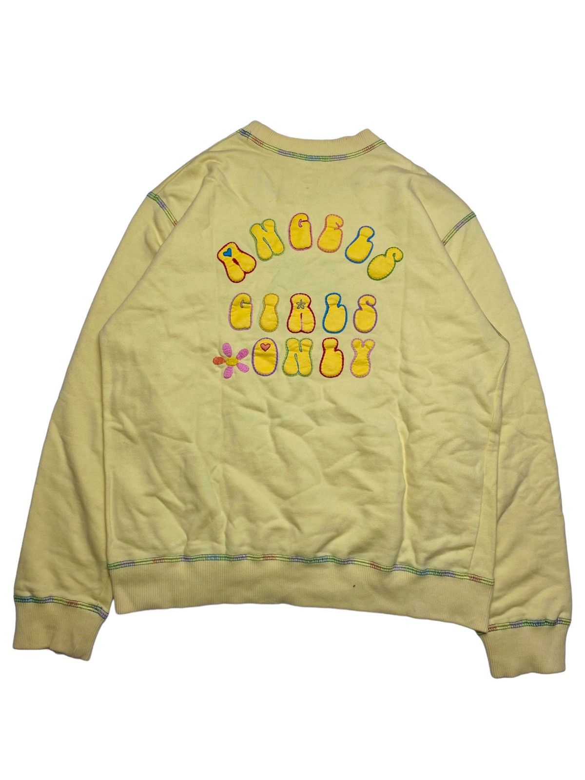 Angel Blue 1990s Angel Blue - Girl Only Mascots Crewneck Size US M / EU 48-50 / 2 - 2 Thumbnail