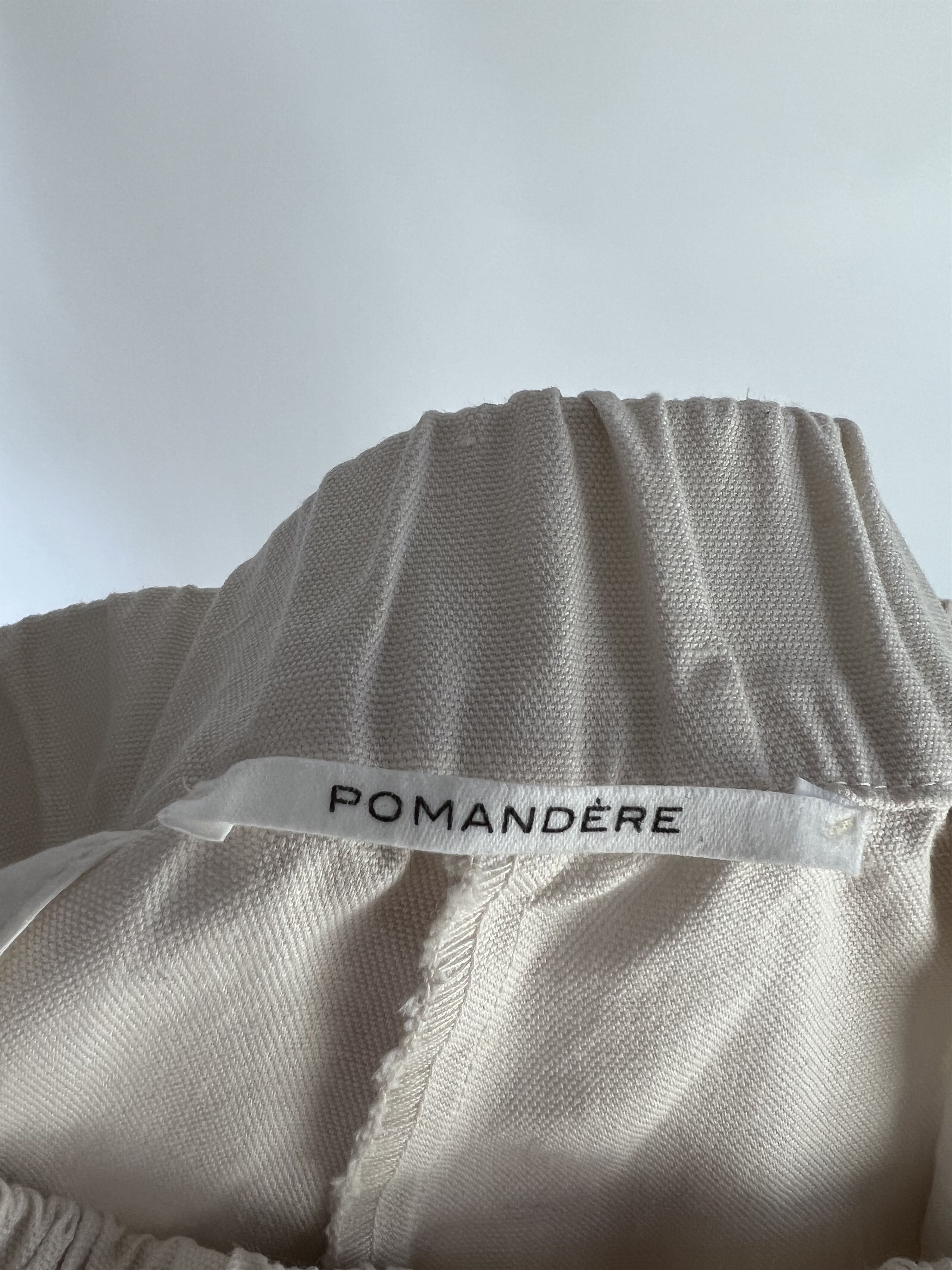 Other Pomandere Cotton Linen Wide Leg Pants Size US10 IT44 EU40 Size 32" / US 10 / IT 46 - 6 Thumbnail