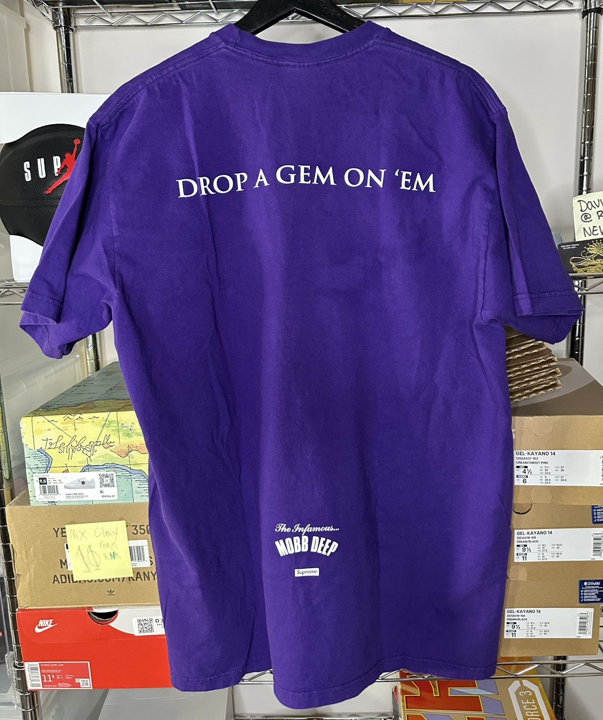 Rap Tees × Supreme Supreme Mobb Deep Dragon Tee Purple Large