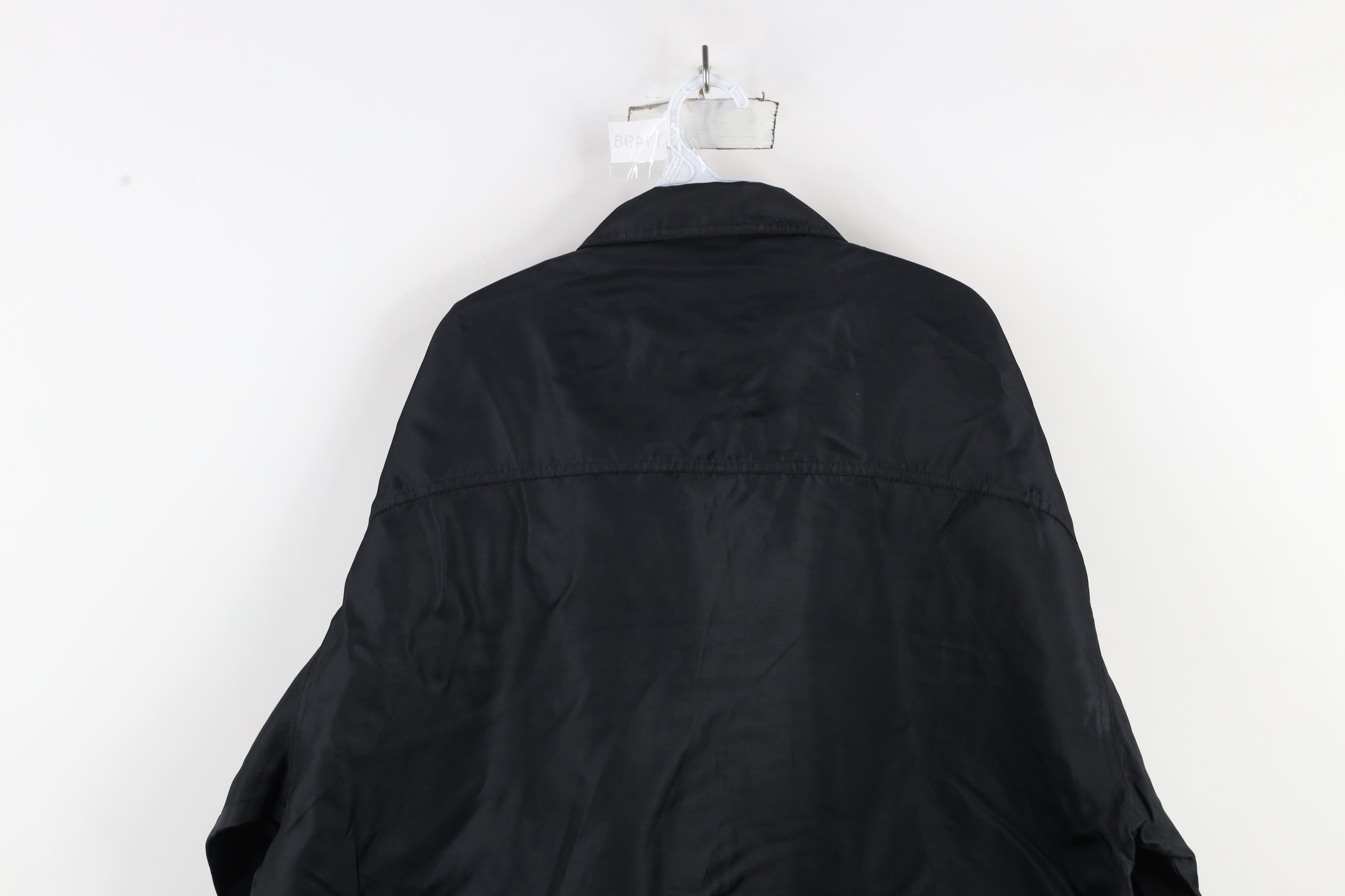 Vintage Vintage 90s Streetwear Blank Windbreaker Bomber Jacket Black Size US XL / EU 56 / 4 - 13 Thumbnail