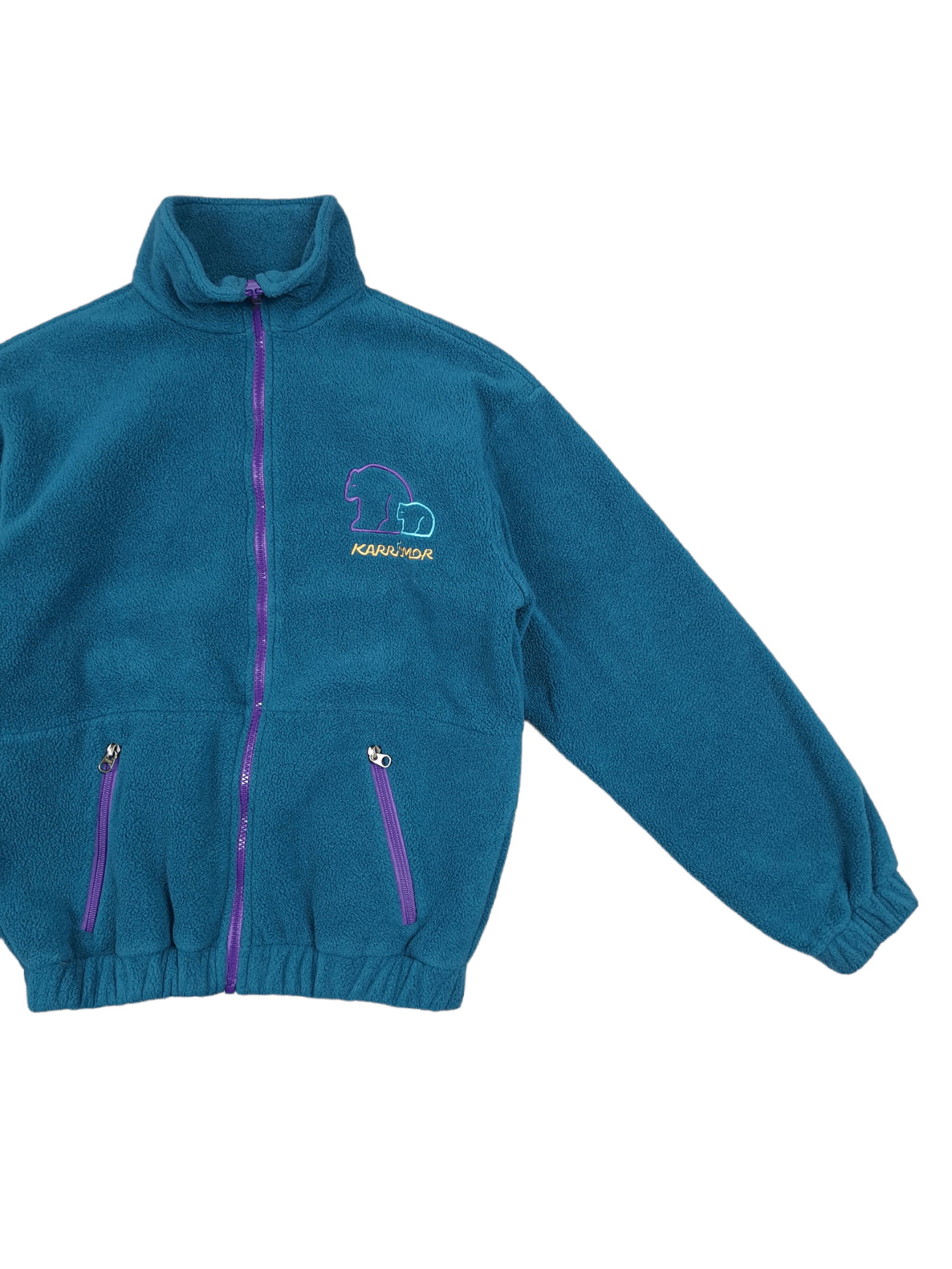 Karrimor × Vintage 💎 Karrimor Polartec Vintage Fleece Zip Jacket Outdoor Y2K Size US L / EU 52-54 / 3 - 4 Thumbnail