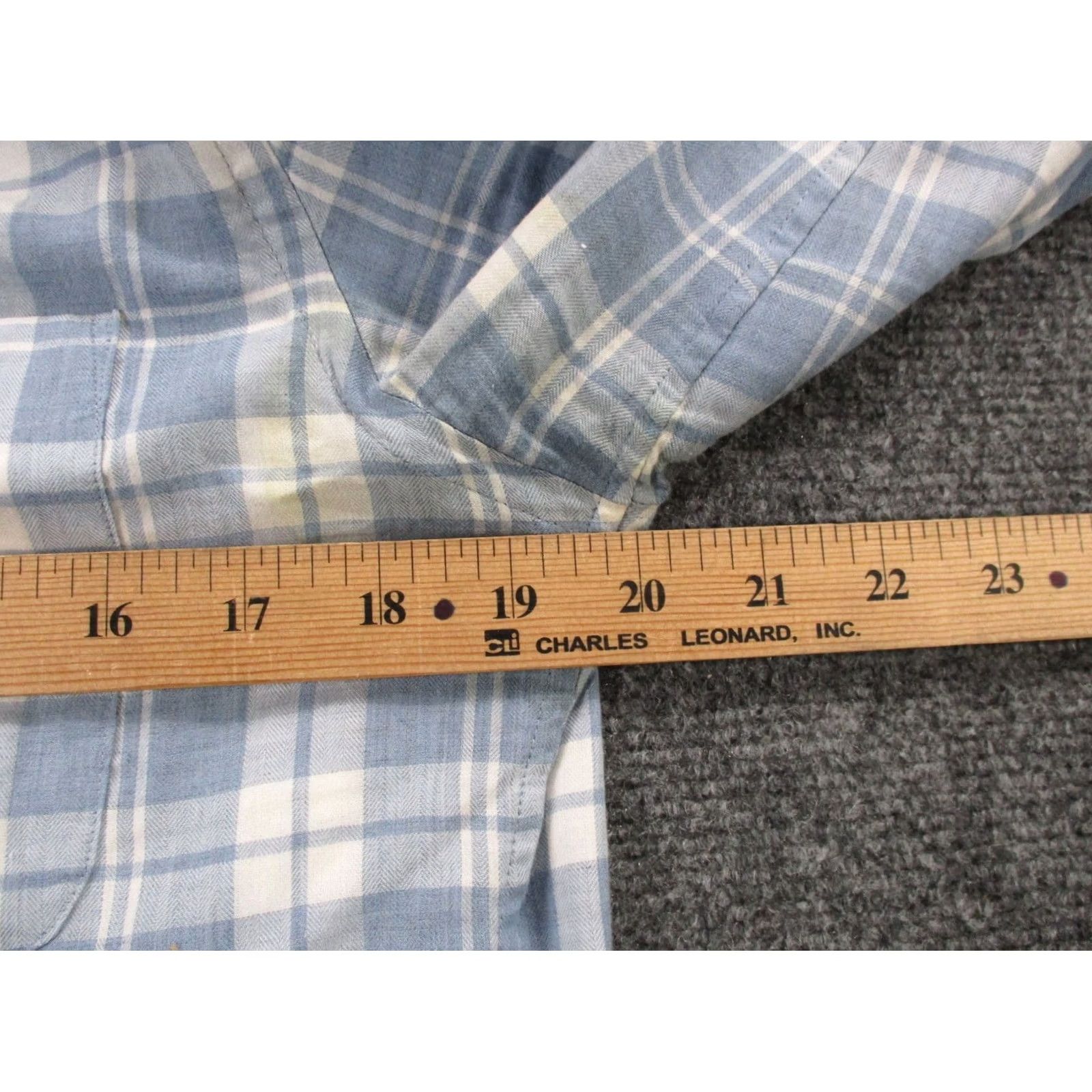 Faherty Faherty Shirt Mens XS Blue Plaid Lightweight Button-Up Casual Preppy Classic Outdoor Modern Fit Shirtxs? Size US XS / EU 42 / 0 - 5 Thumbnail