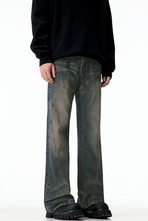 Japanese Brand × Jean American retro washed distressed Cleanfit flared jeans Size US 32 / EU 48 - 2 Thumbnail