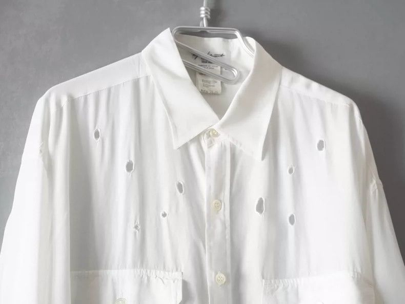 Yohji Yamamoto Yohji Yamamoto 1992SS Bullet Hole Double Pocket Shirt 2505- Size US M / EU 48-50 / 2 - 3 Thumbnail