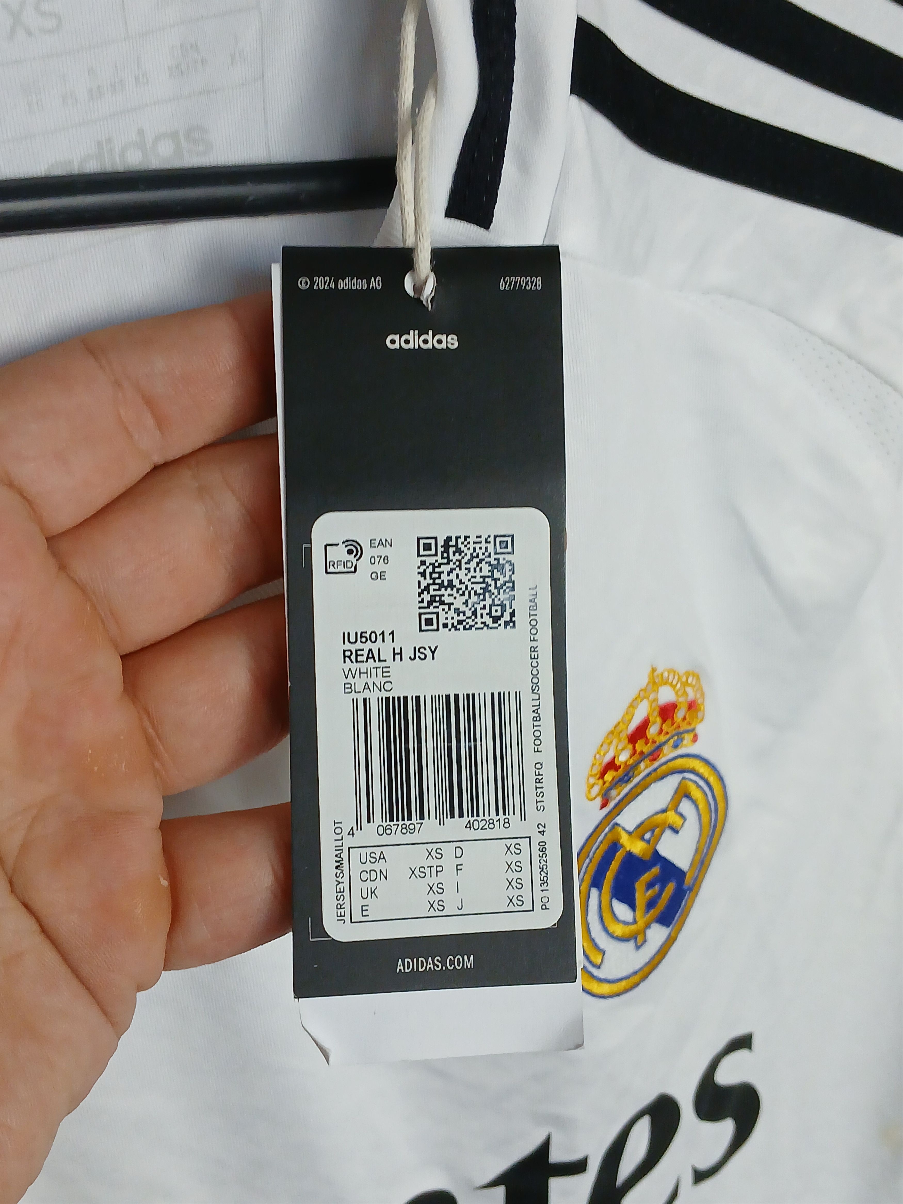 Adidas New Real Madrid 24/25 Home Football Jersey T-Shirt Size US XS / EU 42 / 0 - 11 Thumbnail