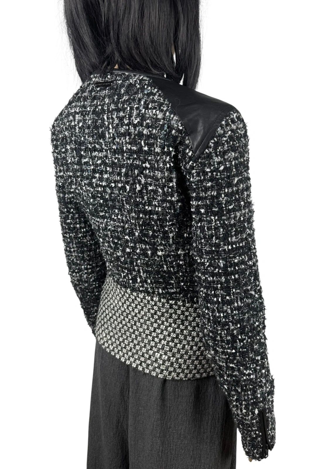 Armani Exchange Armani Exchange Tweed Wool Biker Jacket size XS Size XS / US 0-2 / IT 36-38 - 10 Thumbnail