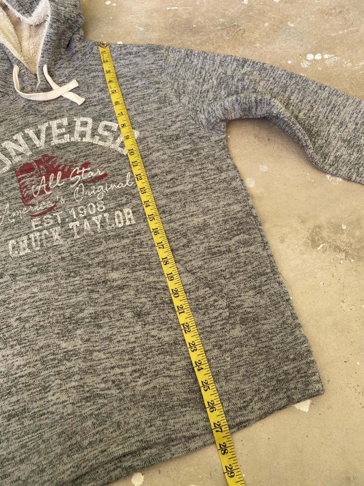 Converse Converse All Star Sherpa Hoodie Japan Y2K Rare Grey Size US M / EU 48-50 / 2 - 10 Thumbnail